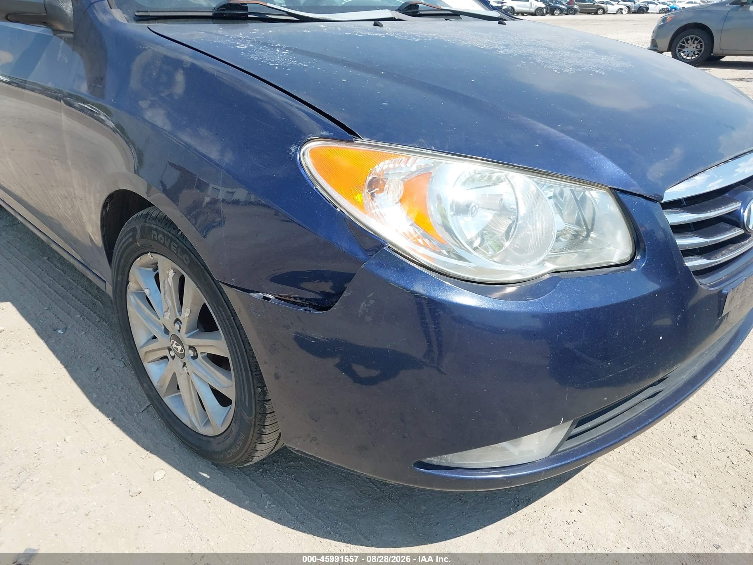 2010 Hyundai Elantra Gls Blue vin: KMHDU4AD9AU839519