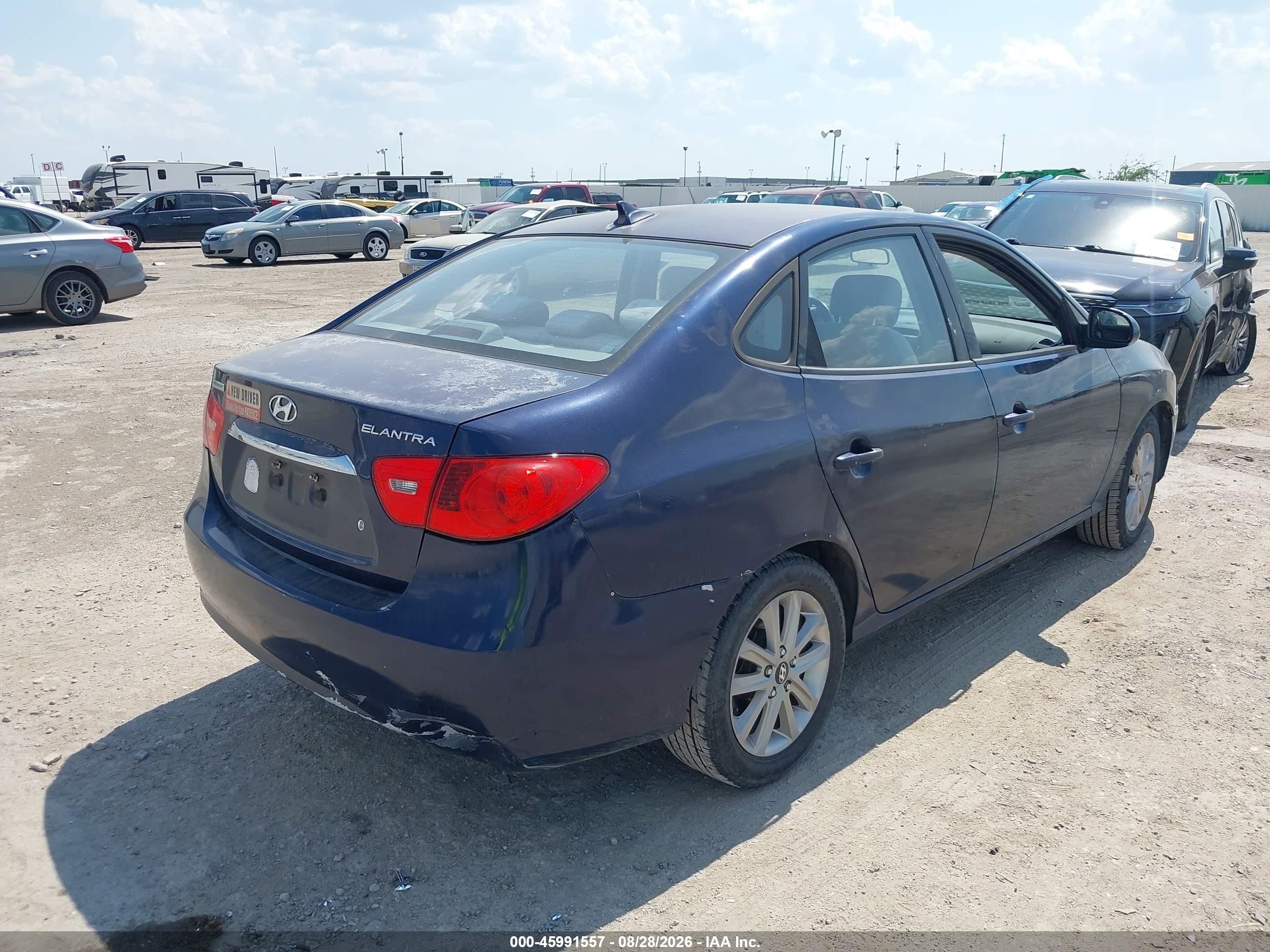 2010 Hyundai Elantra Gls Blue vin: KMHDU4AD9AU839519