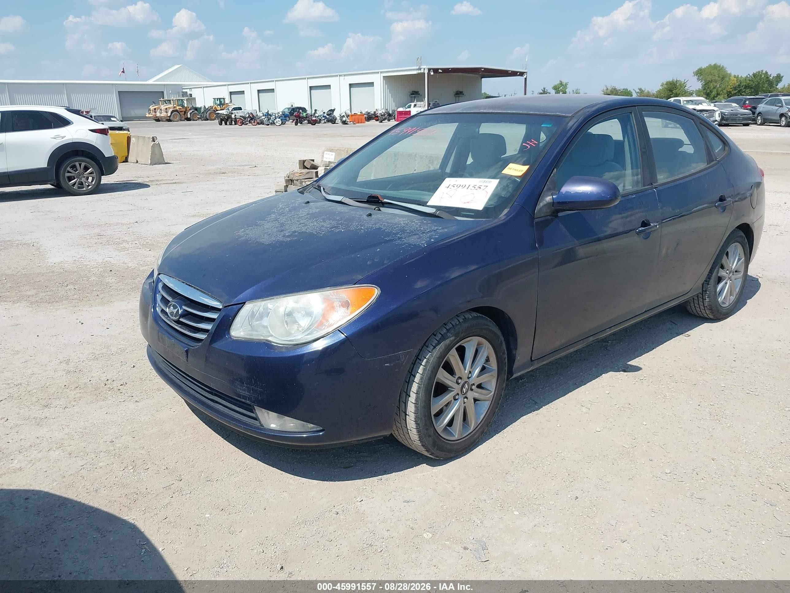 2010 Hyundai Elantra Gls Blue vin: KMHDU4AD9AU839519