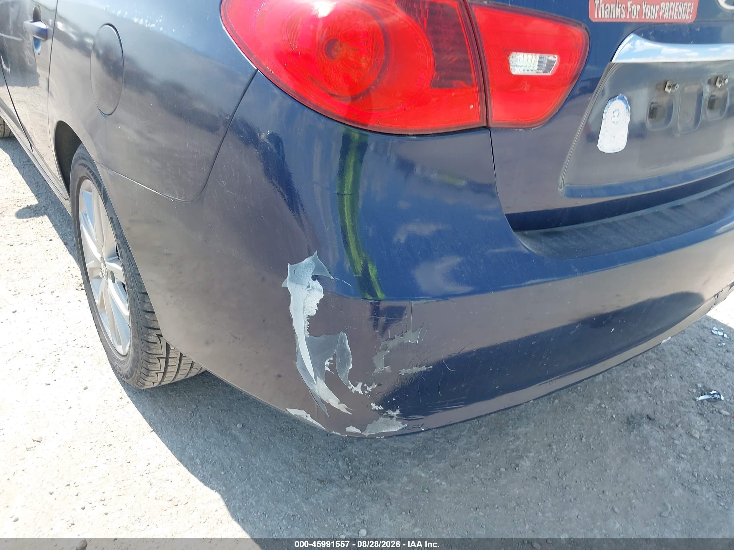 2010 Hyundai Elantra Gls Blue vin: KMHDU4AD9AU839519