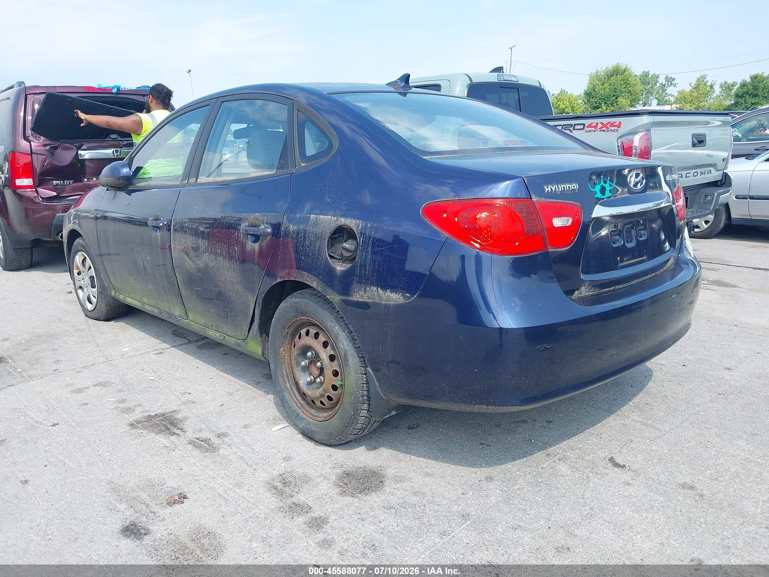 2010 Hyundai Elantra Gls Синий vin: KMHDU4AD9AU866137