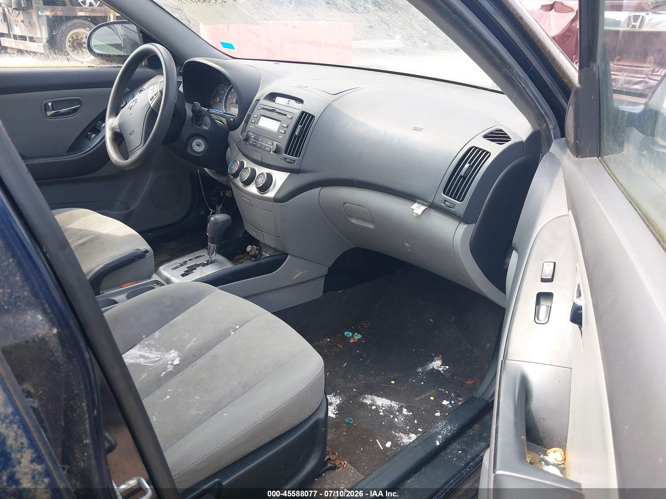 2010 Hyundai Elantra Gls Синий vin: KMHDU4AD9AU866137