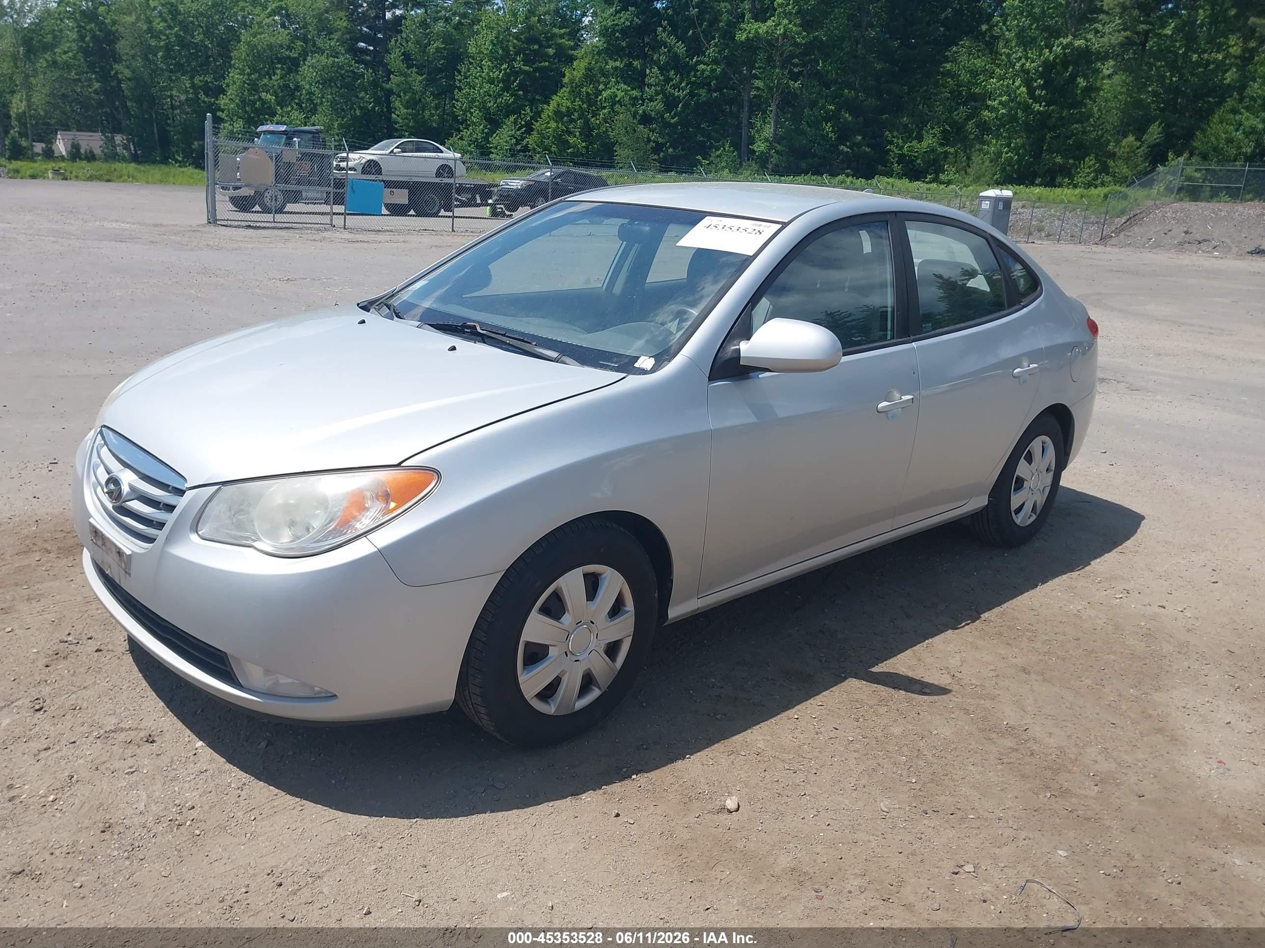 2010 Hyundai Elantra Gls Silver vin: KMHDU4AD9AU876859