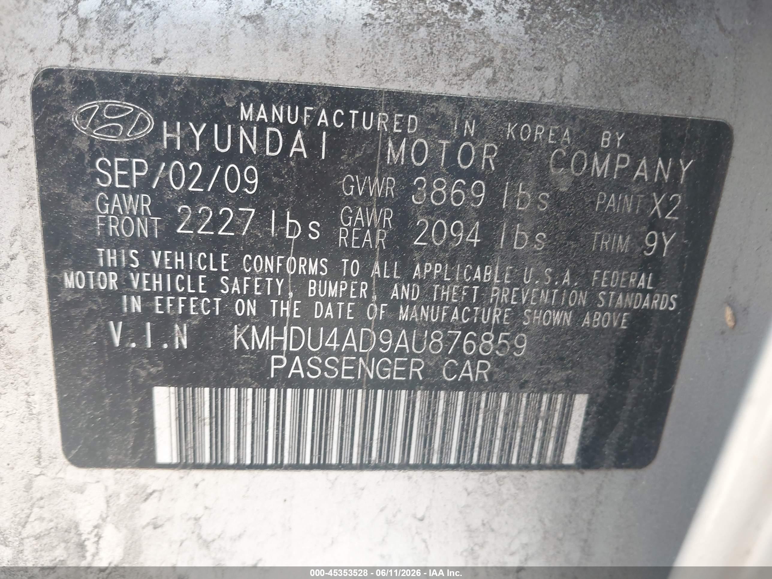 2010 Hyundai Elantra Gls Silver vin: KMHDU4AD9AU876859