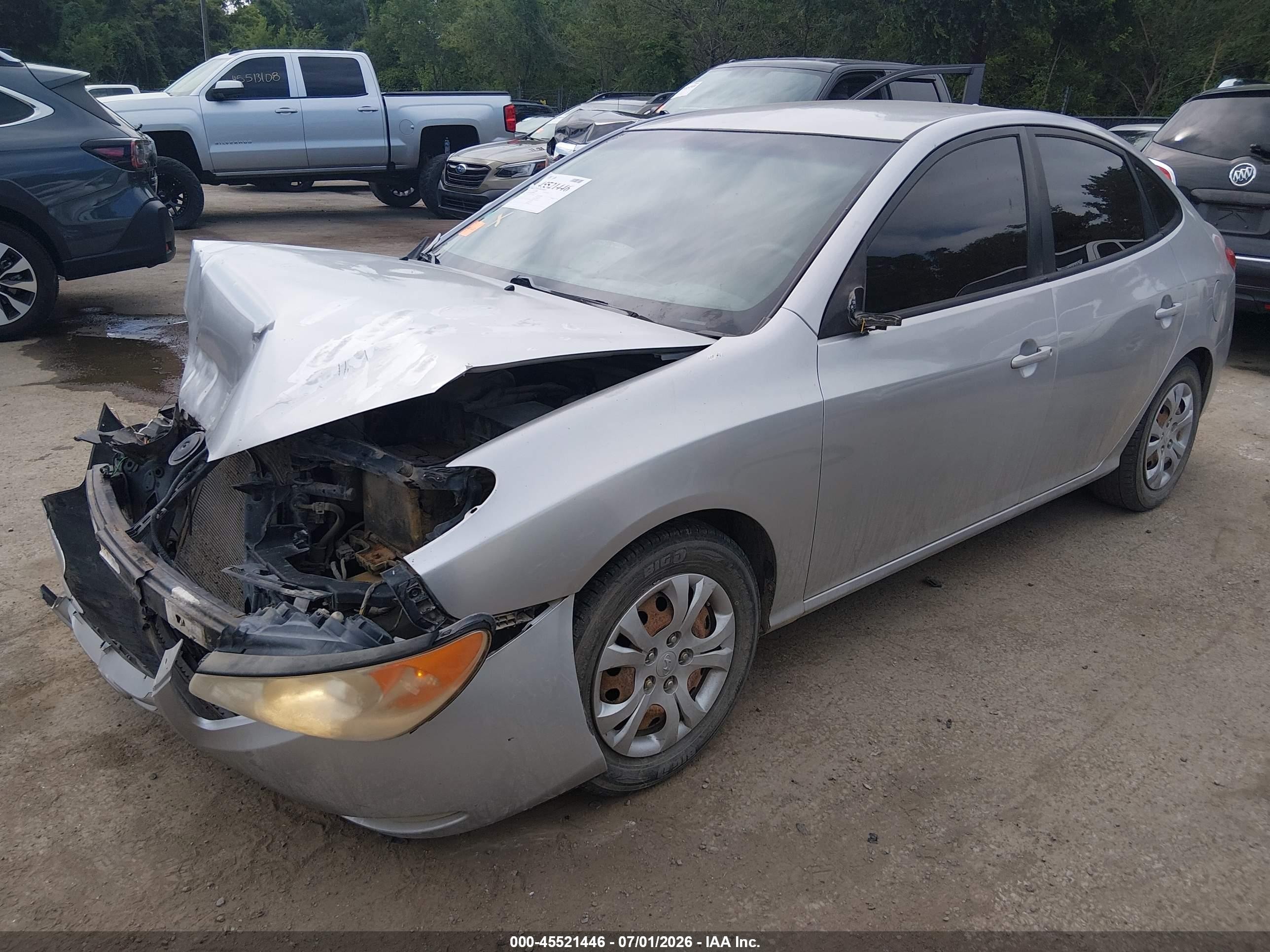 2010 Hyundai Elantra Gls Серебряный vin: KMHDU4AD9AU879597