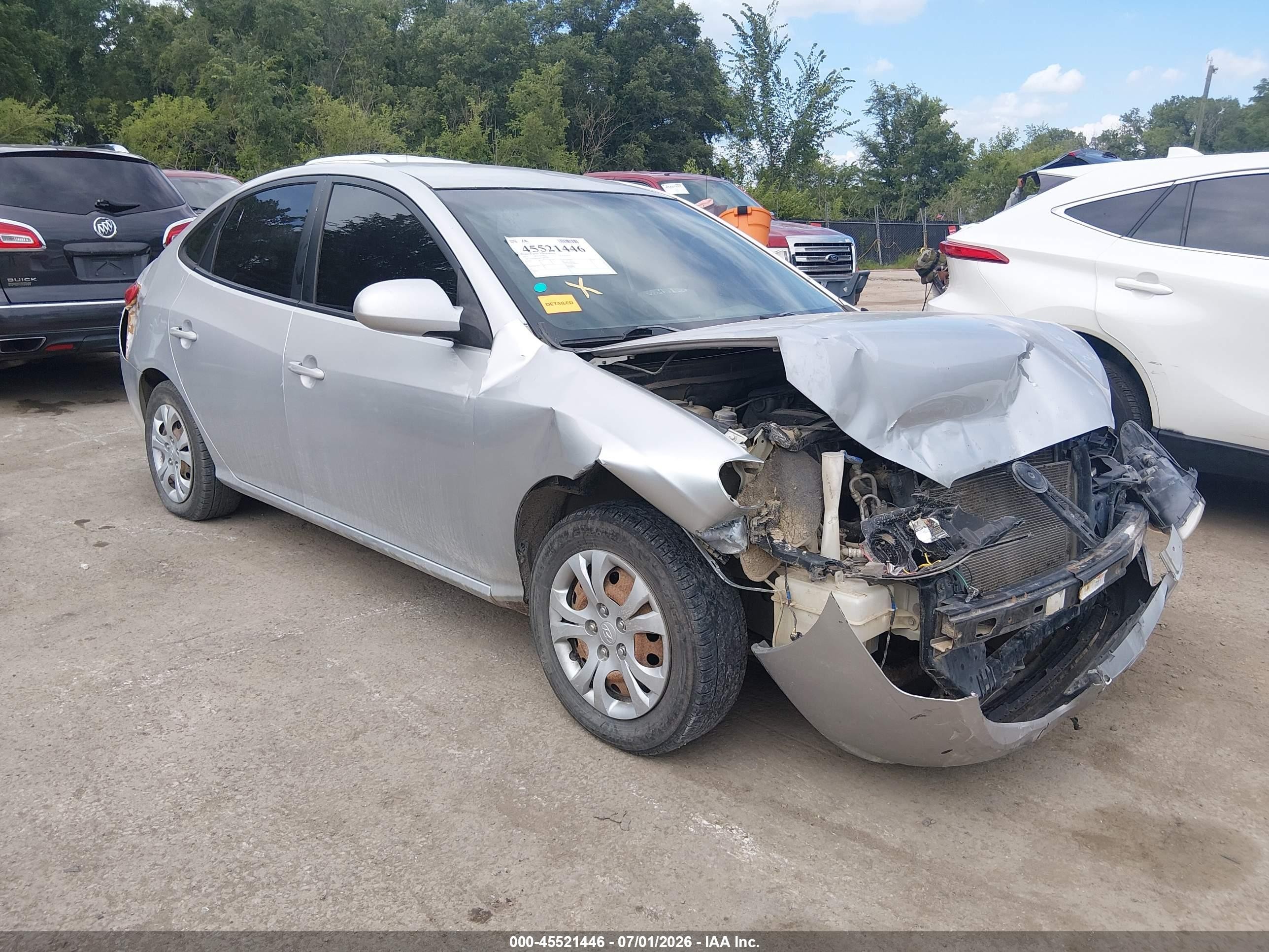 2010 Hyundai Elantra Gls Серебряный vin: KMHDU4AD9AU879597