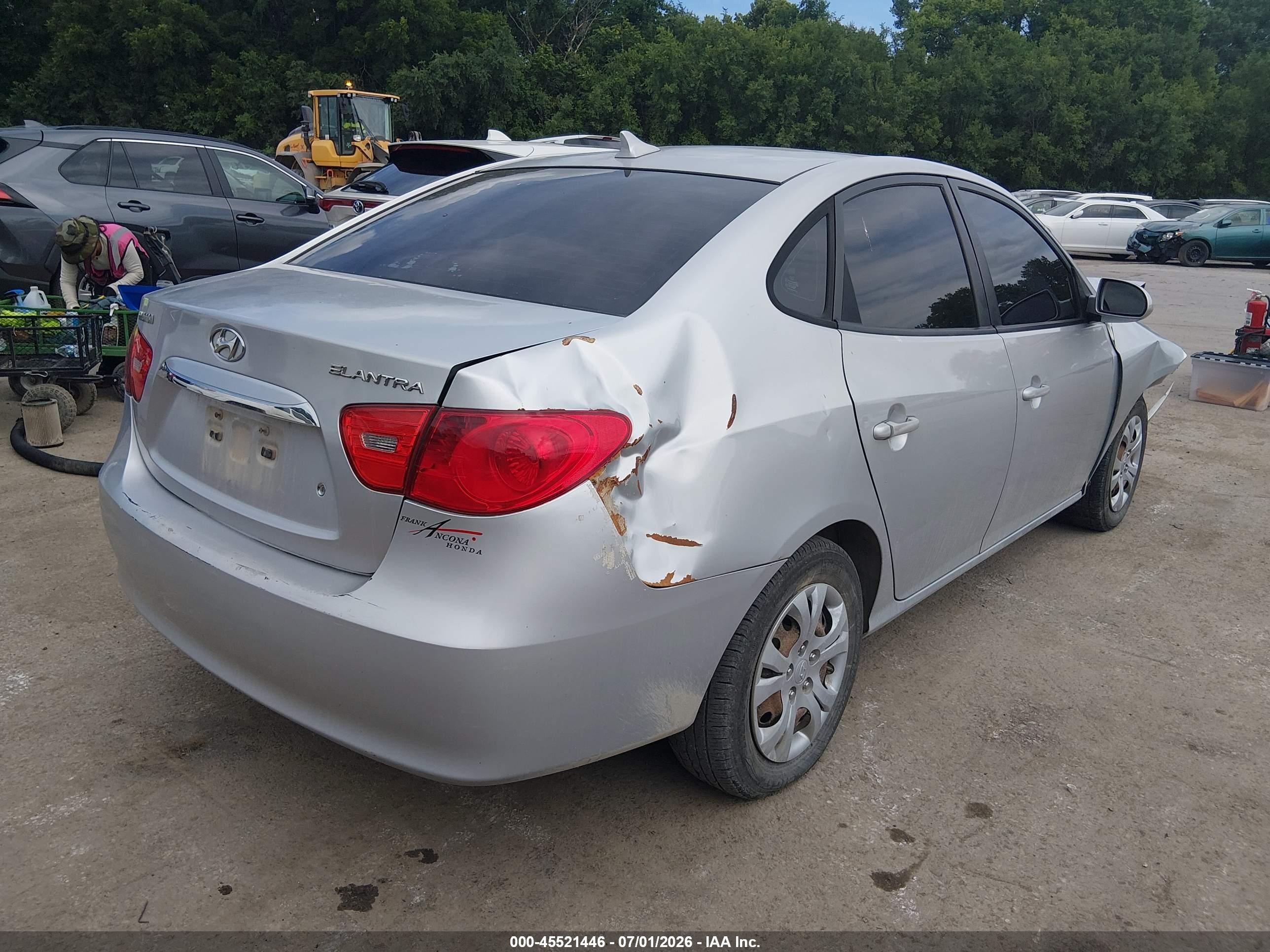 2010 Hyundai Elantra Gls Серебряный vin: KMHDU4AD9AU879597