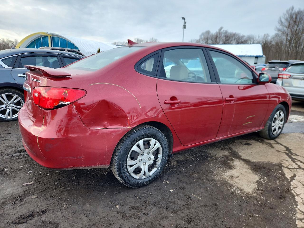 2010 Hyundai Elantra Gls Red vin: KMHDU4AD9AU883147