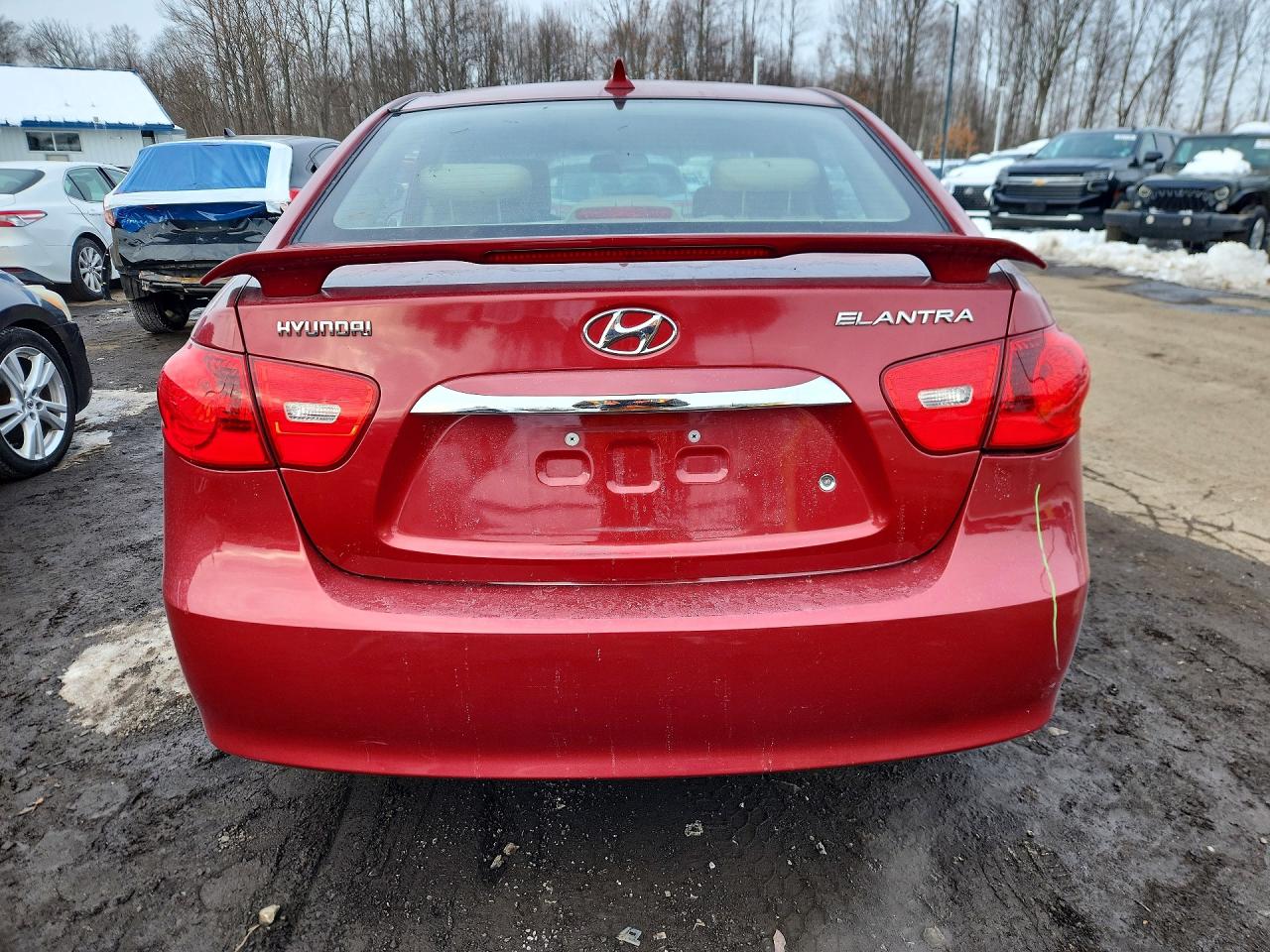 2010 Hyundai Elantra Gls Red vin: KMHDU4AD9AU883147