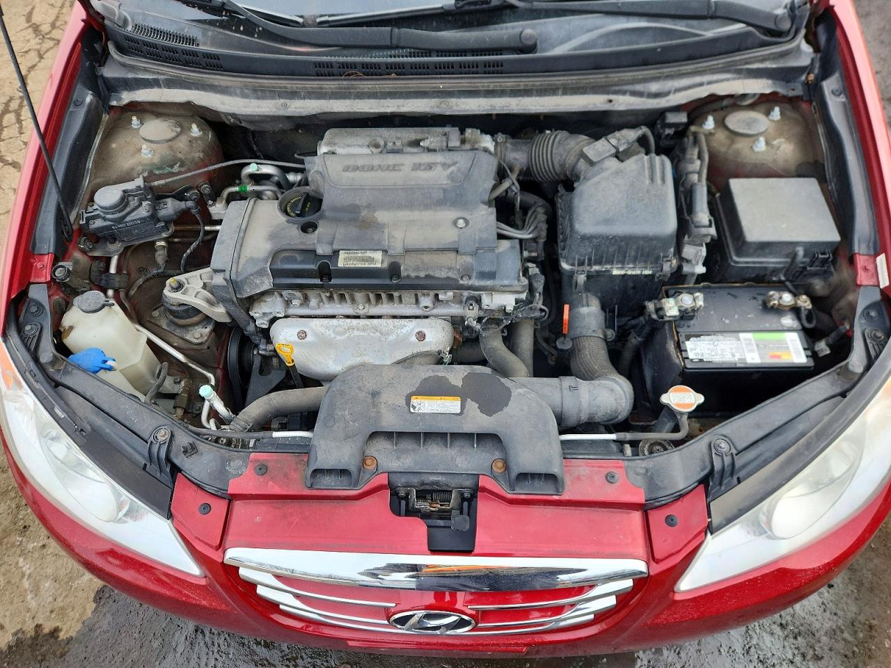 2010 Hyundai Elantra Gls Red vin: KMHDU4AD9AU883147
