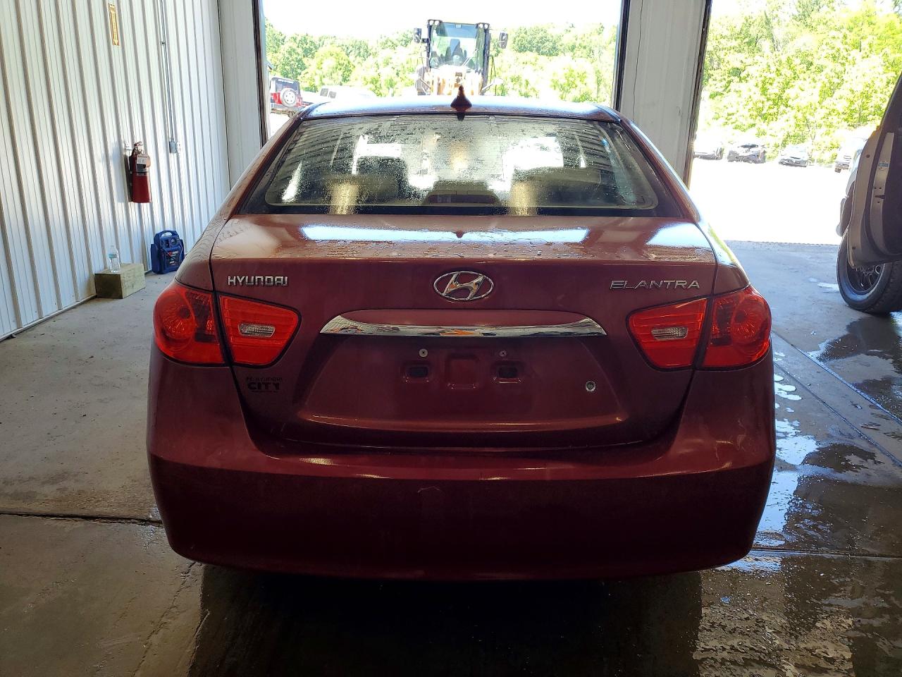 2010 Hyundai Elantra Gls Burgundy vin: KMHDU4AD9AU910203