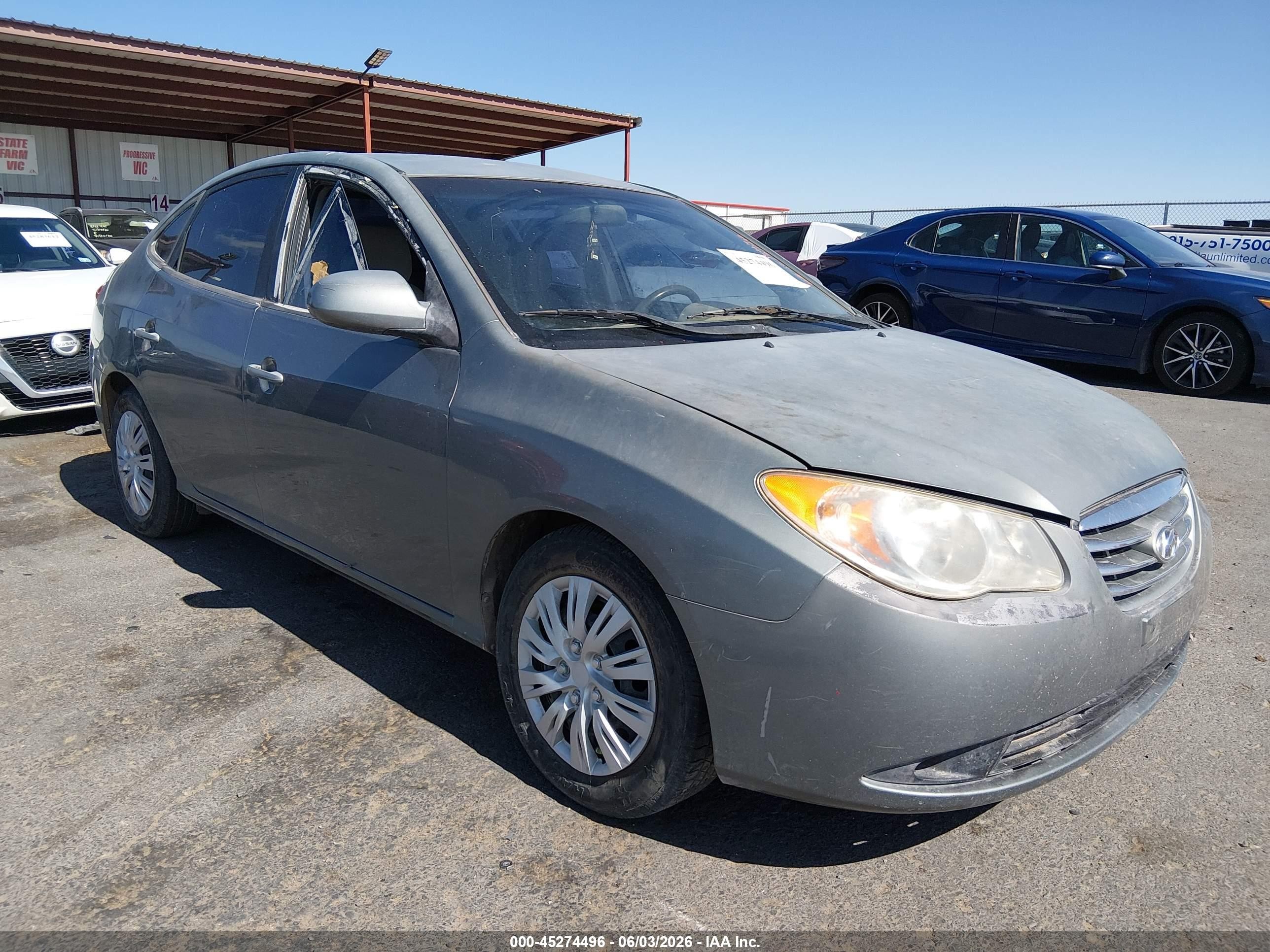 2010 Hyundai Elantra Blue Gray vin: KMHDU4AD9AU967386