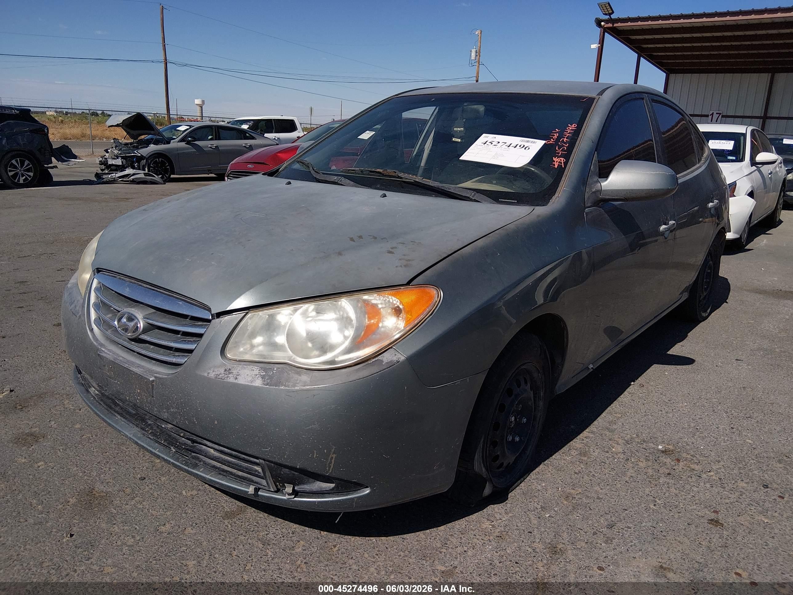 2010 Hyundai Elantra Blue Gray vin: KMHDU4AD9AU967386