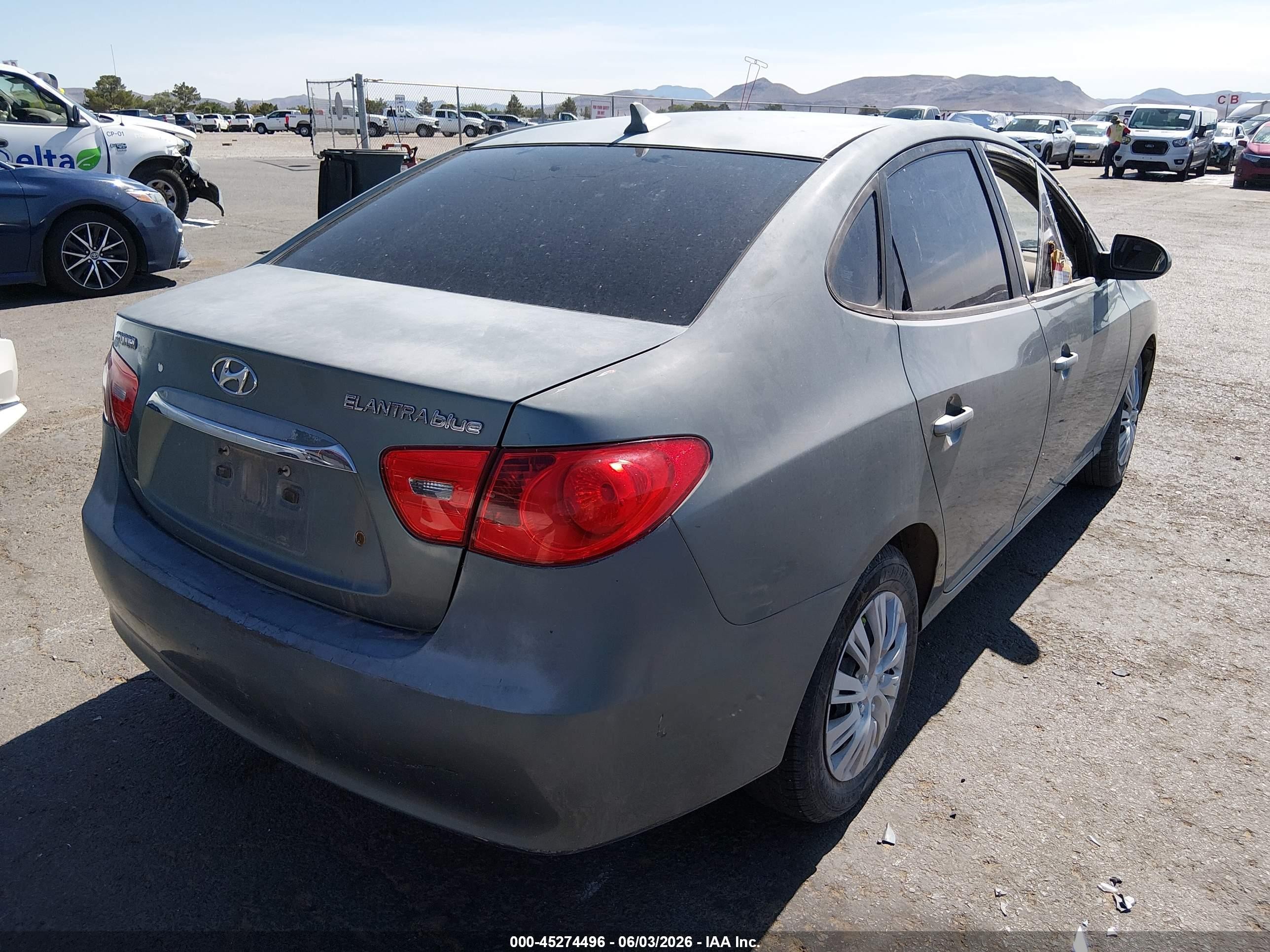 2010 Hyundai Elantra Blue Gray vin: KMHDU4AD9AU967386