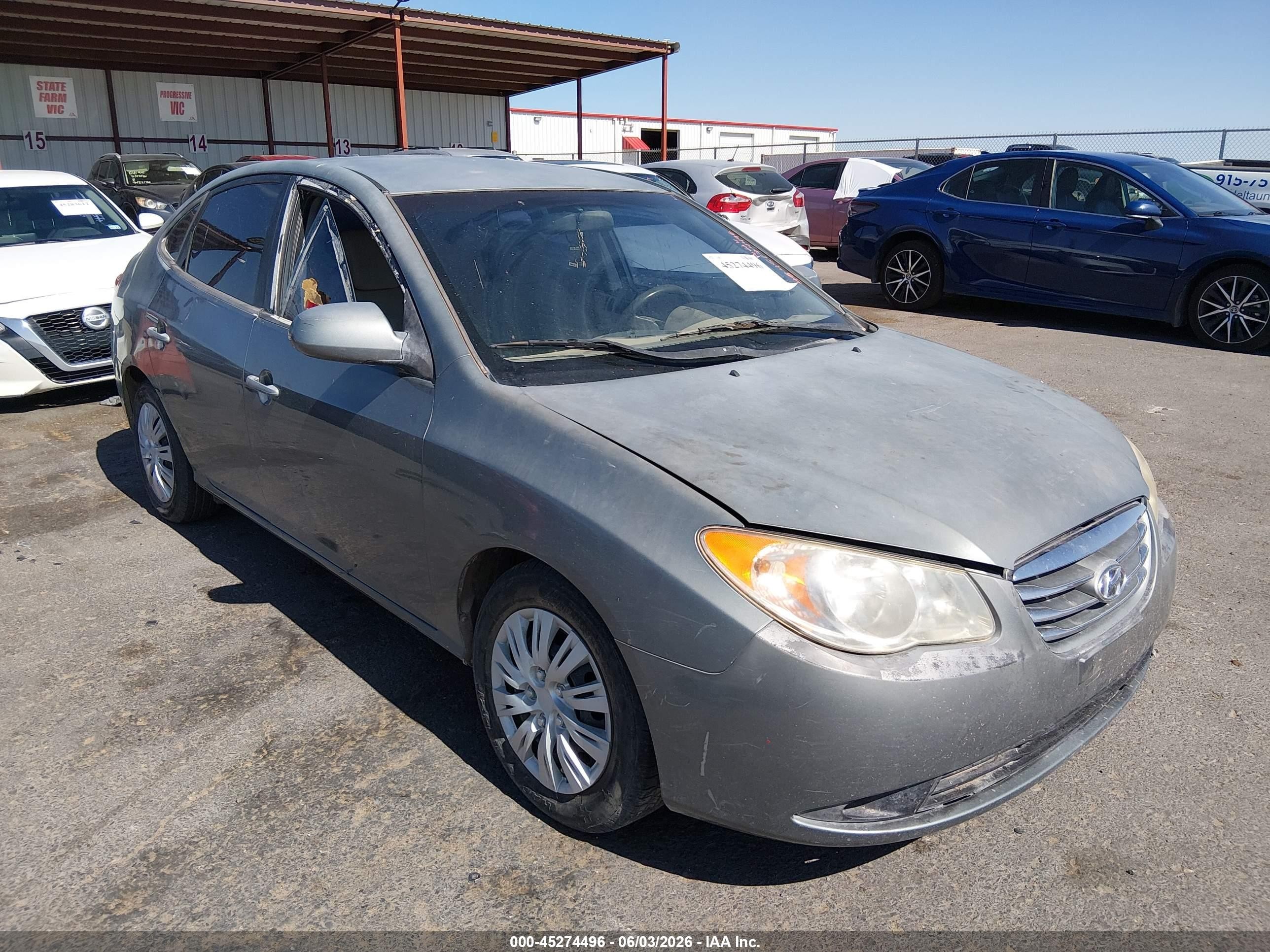 2010 Hyundai Elantra Blue Gray vin: KMHDU4AD9AU967386