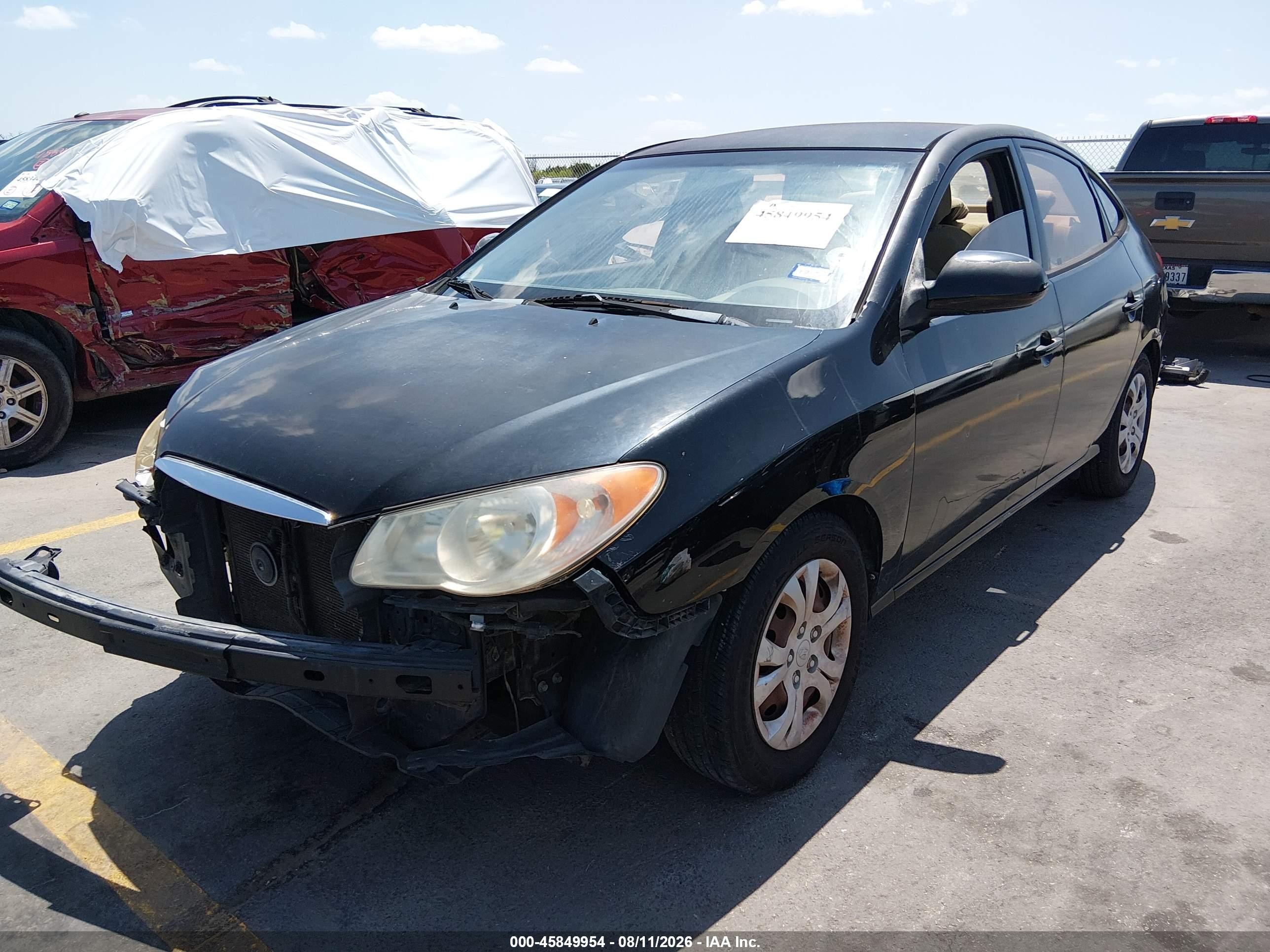2010 Hyundai Elantra Gls Black vin: KMHDU4AD9AU972863