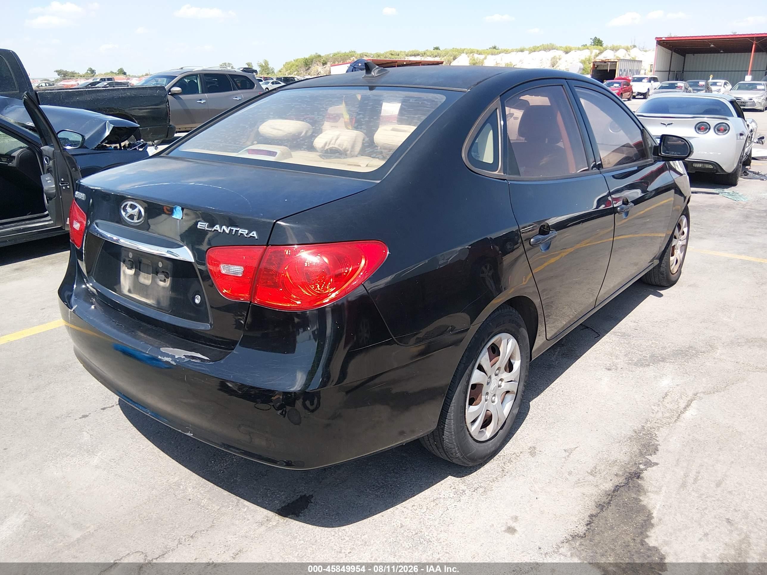 2010 Hyundai Elantra Gls Black vin: KMHDU4AD9AU972863