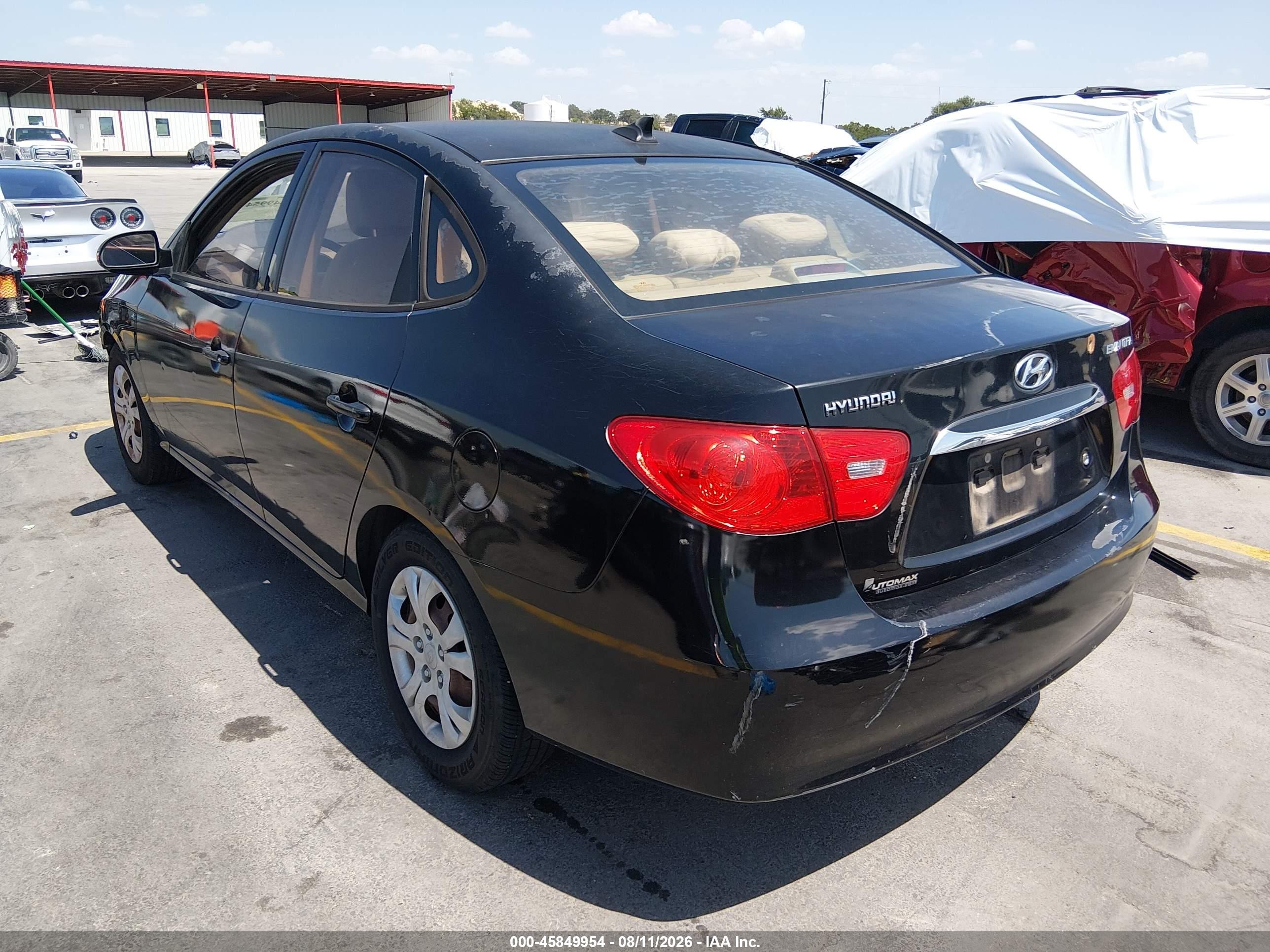 2010 Hyundai Elantra Gls Black vin: KMHDU4AD9AU972863