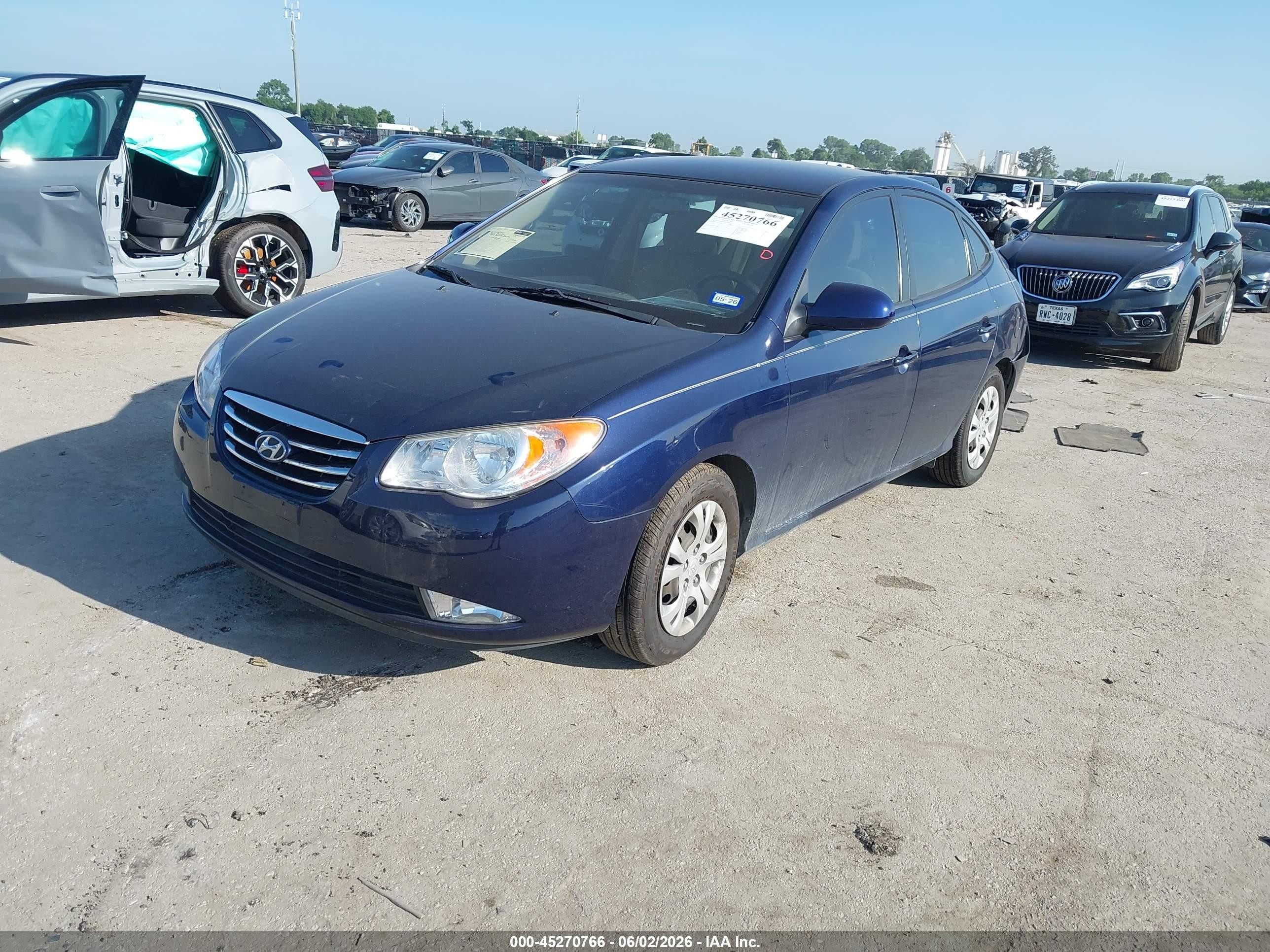 2010 Hyundai Elantra Gls Blue vin: KMHDU4AD9AU980445