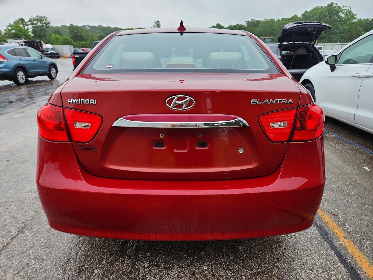 2010 Hyundai Elantra Gls Красный vin: KMHDU4AD9AU985497