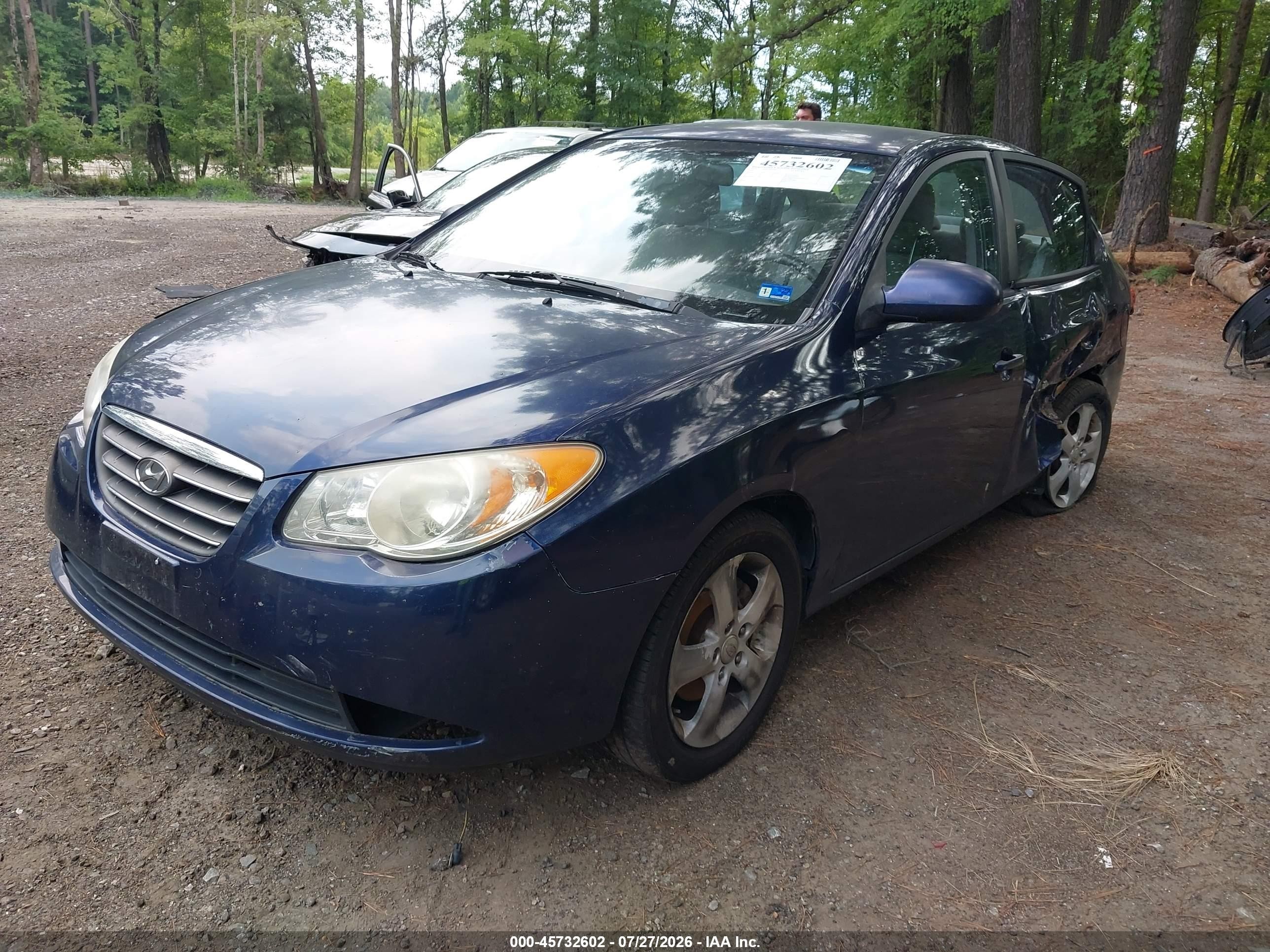 2010 Hyundai Elantra Se Blue vin: KMHDU4AD9AU992014