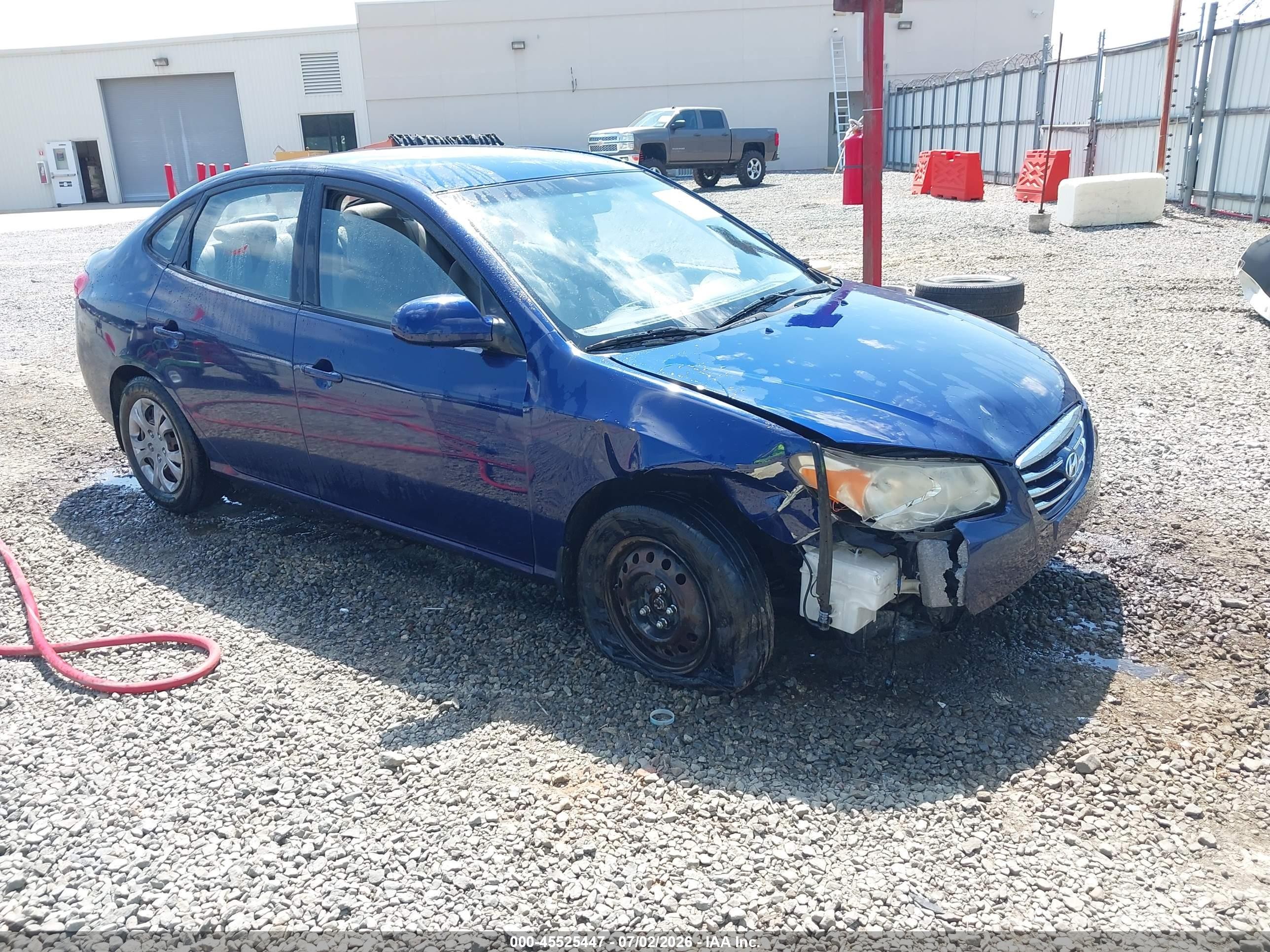 2010 Hyundai Elantra Gls Blue vin: KMHDU4ADXAU008403