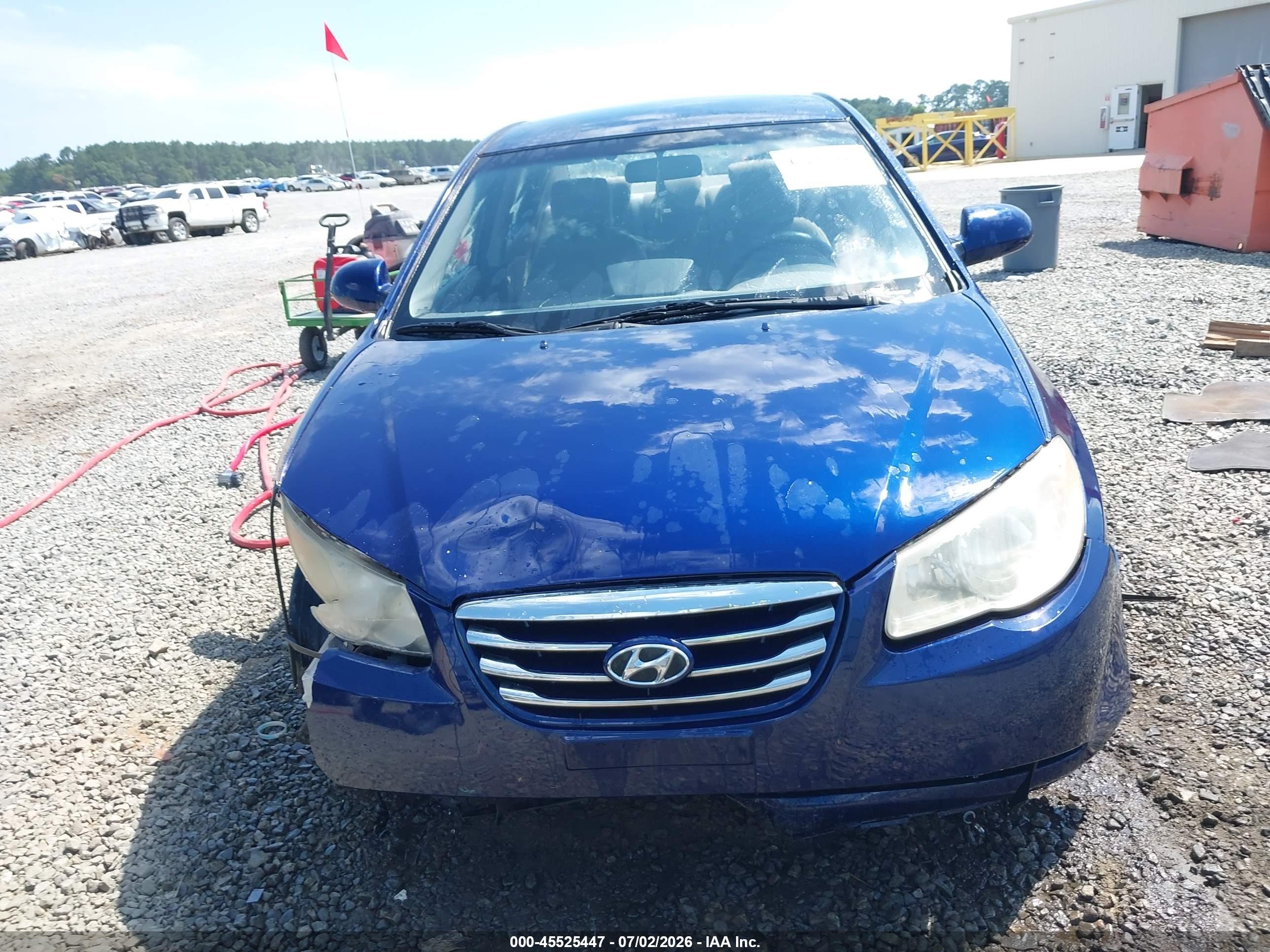 2010 Hyundai Elantra Gls Blue vin: KMHDU4ADXAU008403