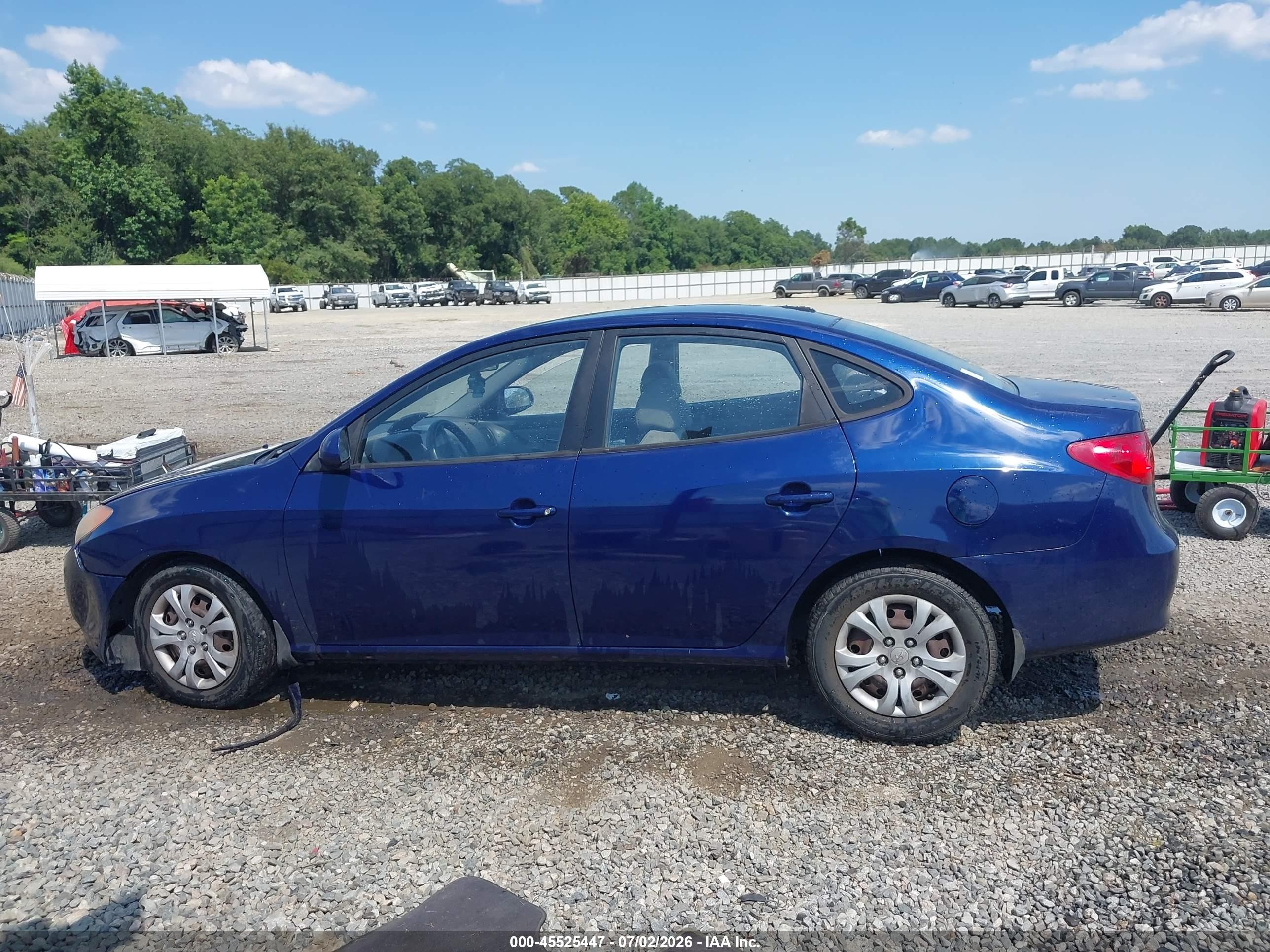 2010 Hyundai Elantra Gls Blue vin: KMHDU4ADXAU008403