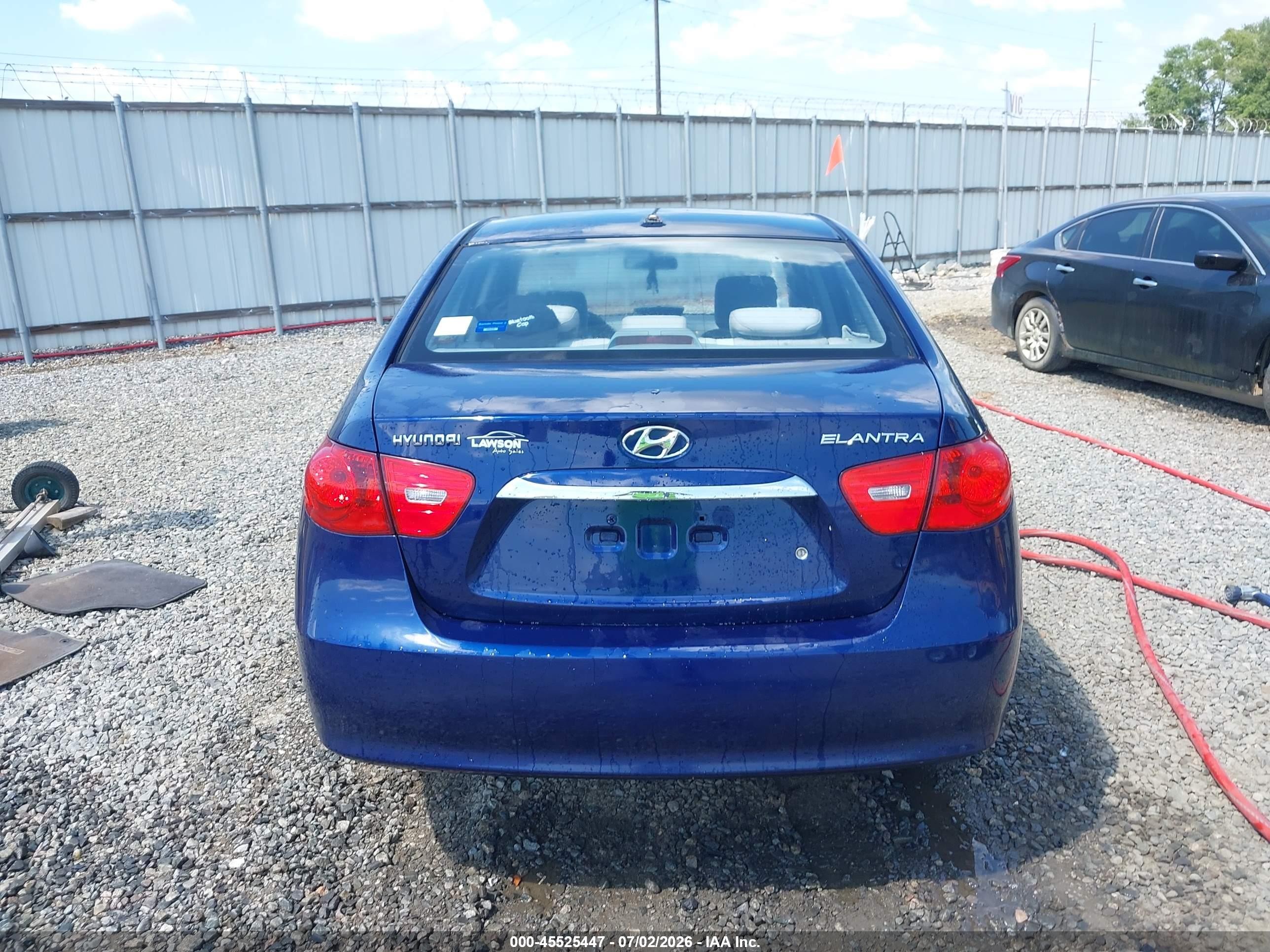 2010 Hyundai Elantra Gls Blue vin: KMHDU4ADXAU008403