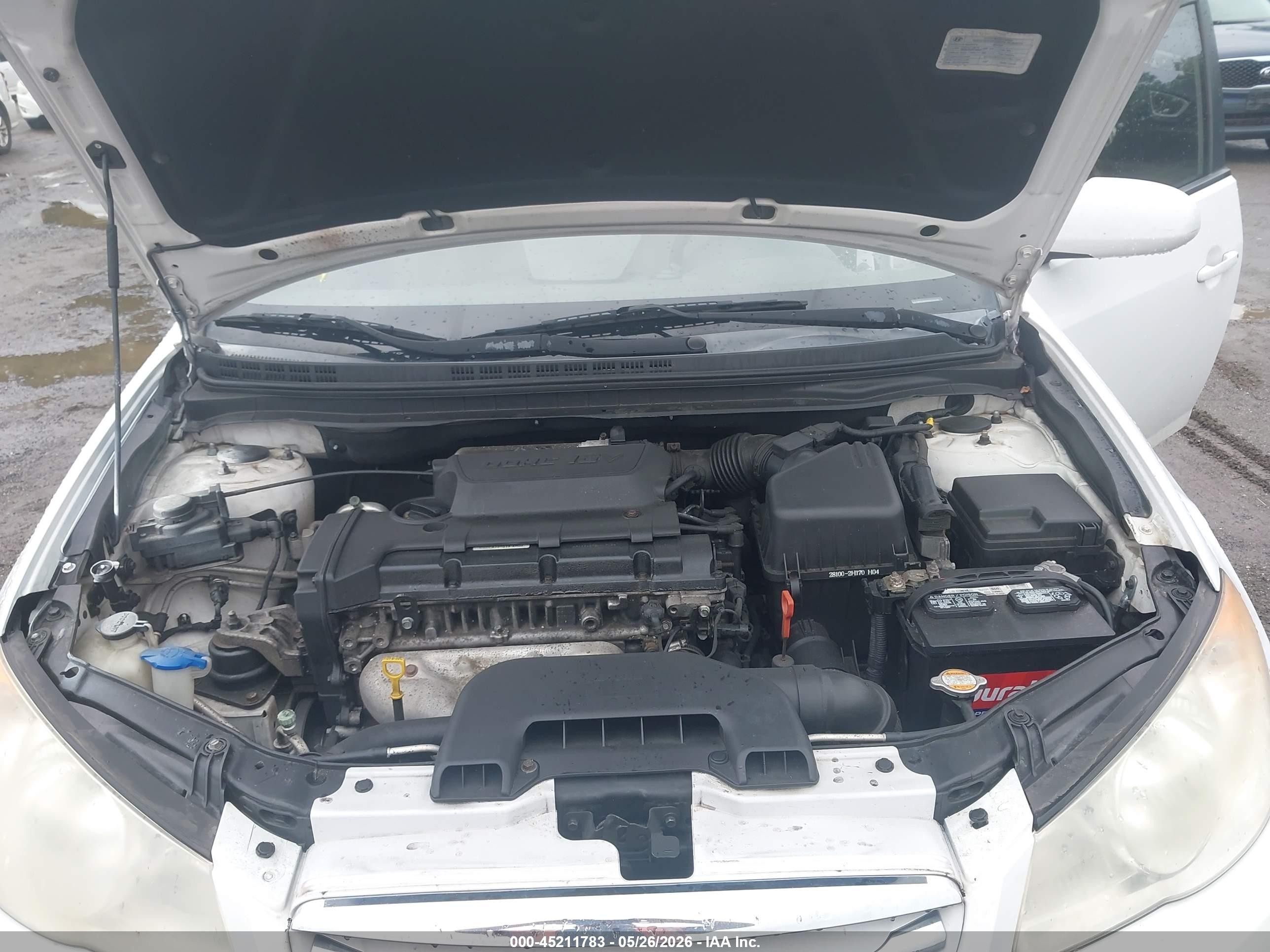 2010 Hyundai Elantra Gls White vin: KMHDU4ADXAU016128