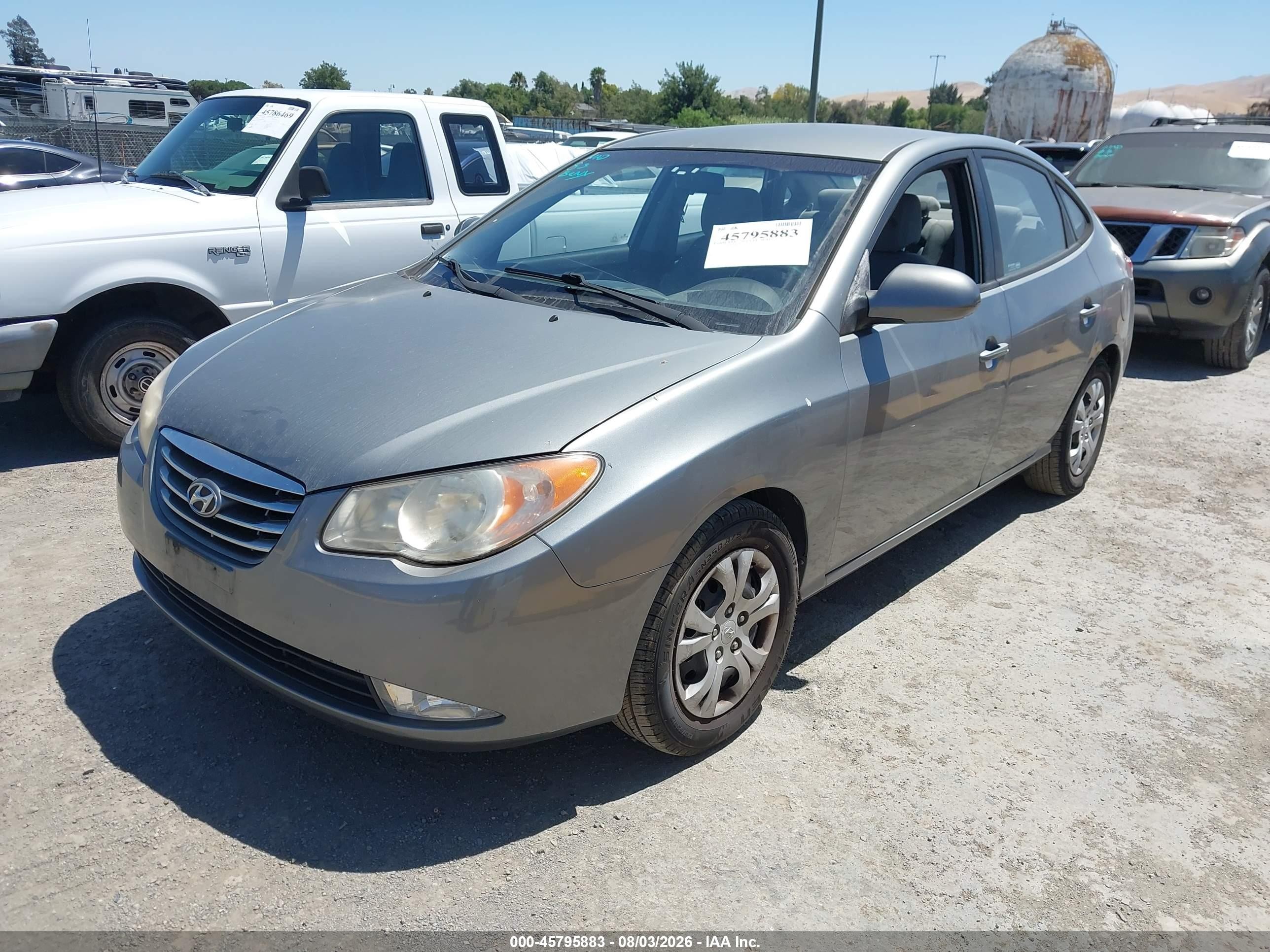 2010 Hyundai Elantra Gls Gray vin: KMHDU4ADXAU037786