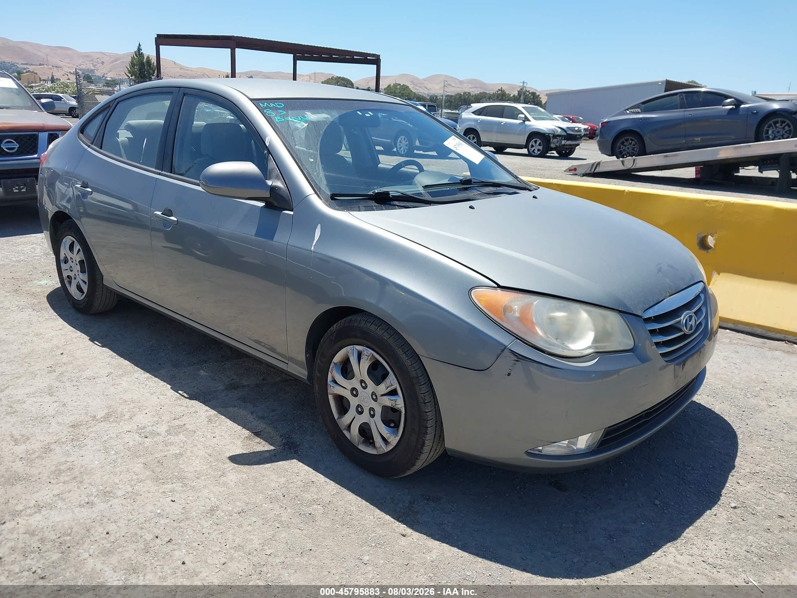 2010 Hyundai Elantra Gls Gray vin: KMHDU4ADXAU037786