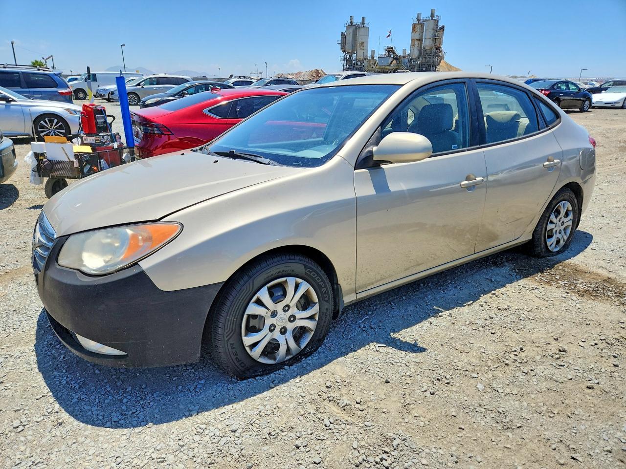 2010 Hyundai Elantra Gls Beige vin: KMHDU4ADXAU048299