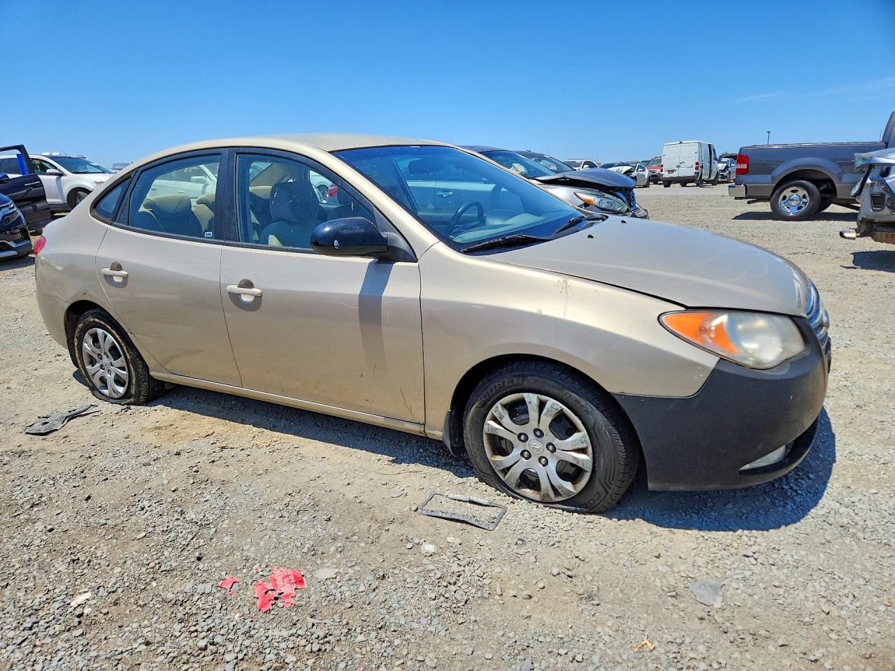 2010 Hyundai Elantra Gls Beige vin: KMHDU4ADXAU048299