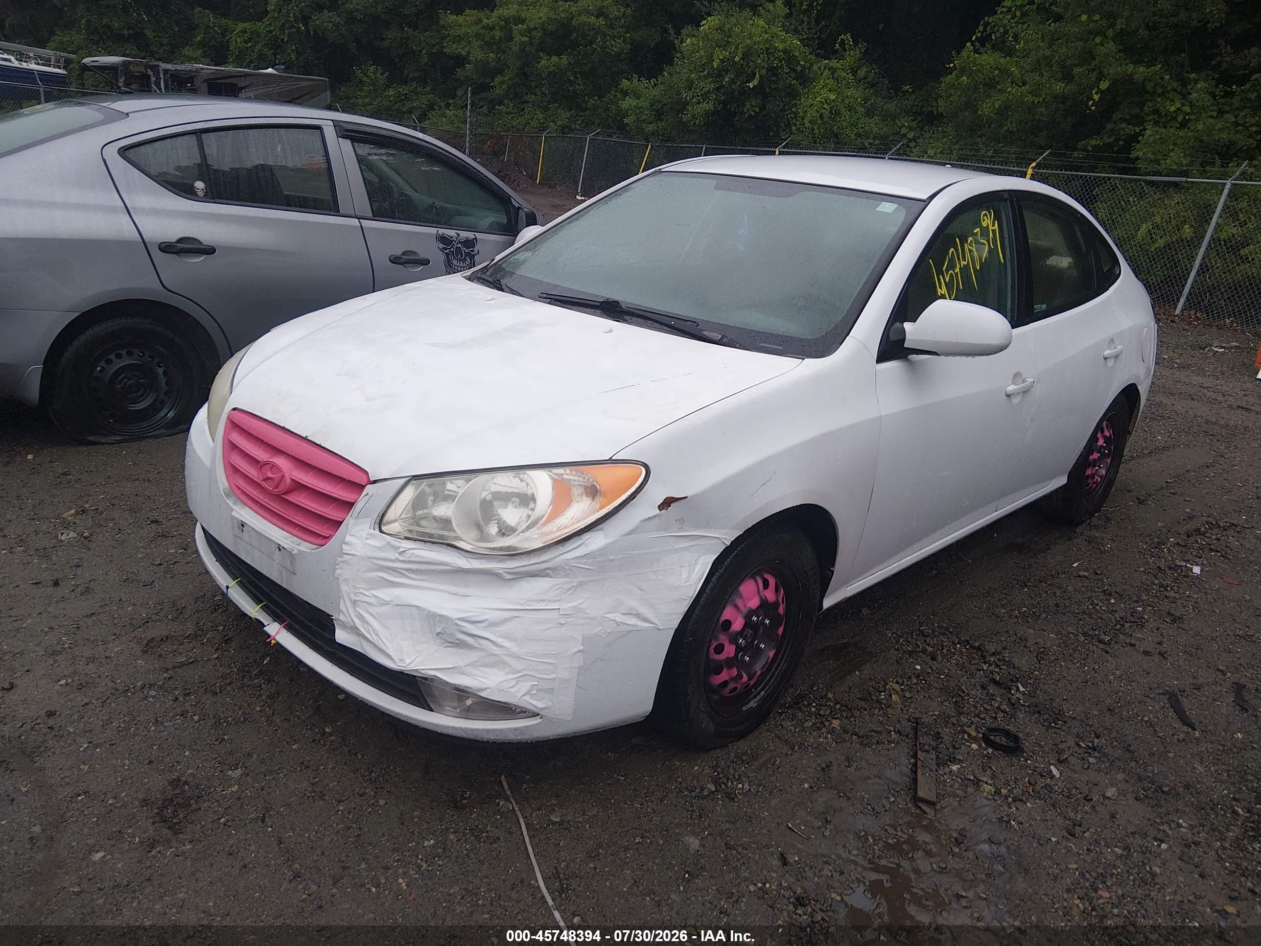2010 Hyundai Elantra Gls White vin: KMHDU4ADXAU062185