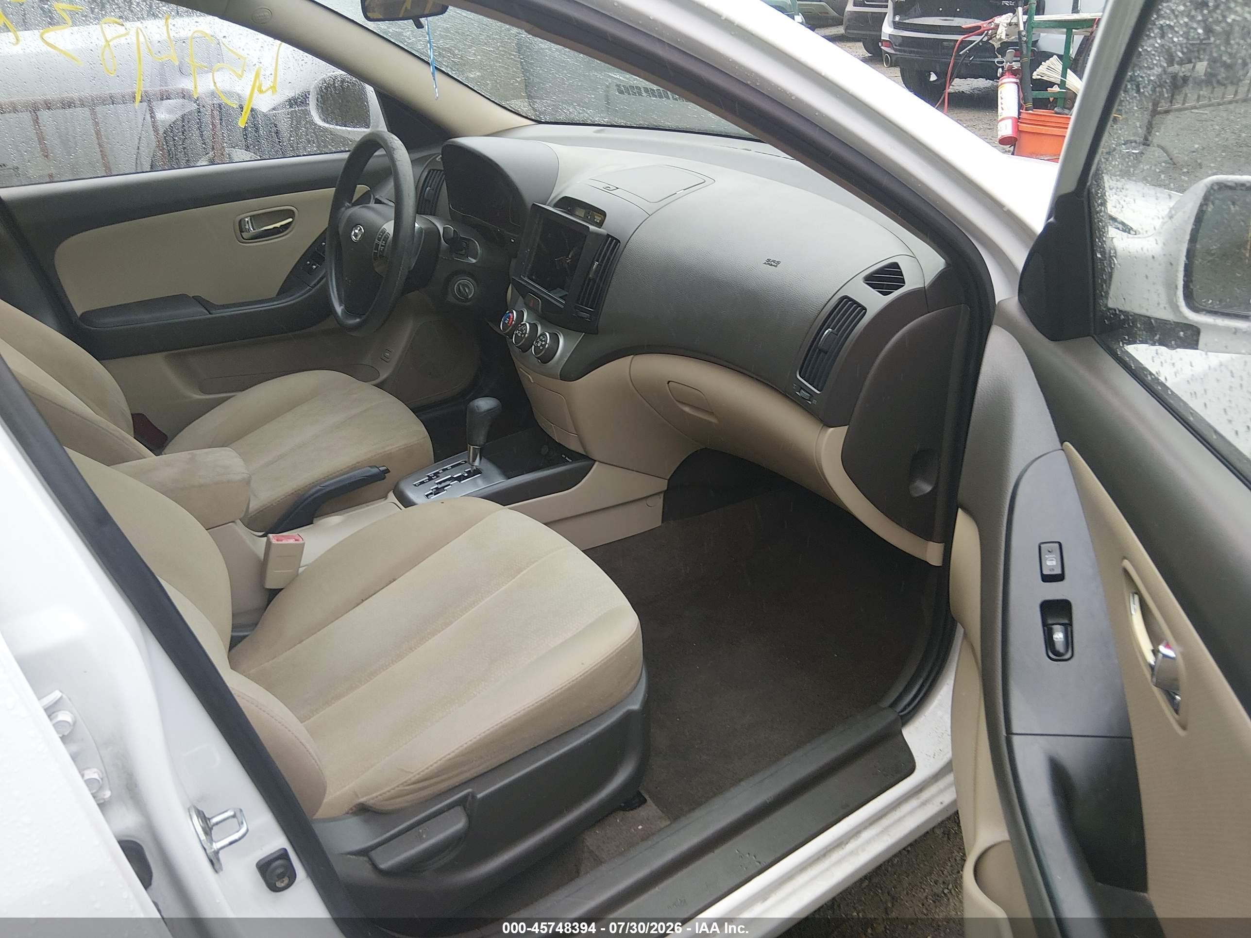 2010 Hyundai Elantra Gls White vin: KMHDU4ADXAU062185