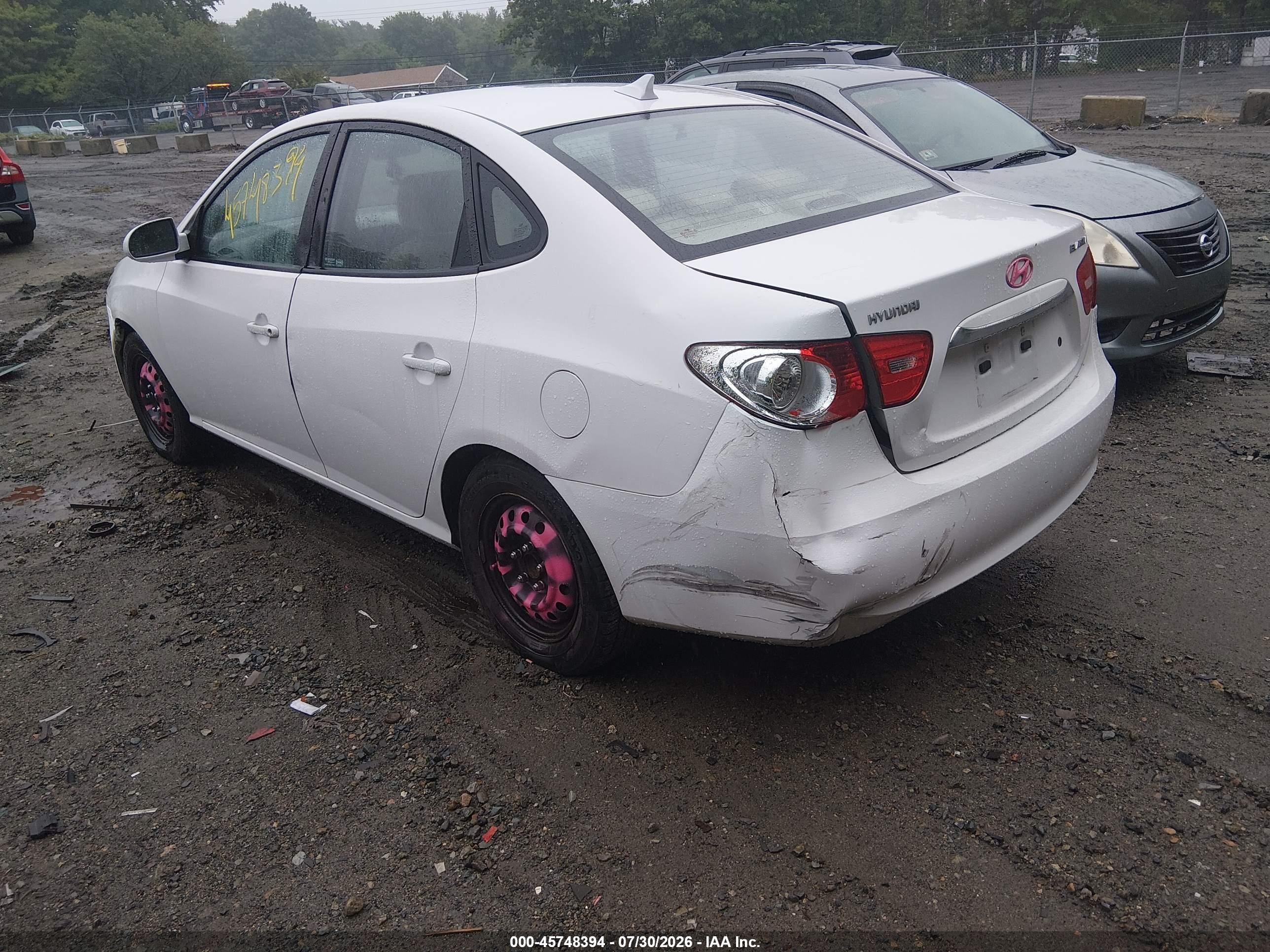 2010 Hyundai Elantra Gls White vin: KMHDU4ADXAU062185