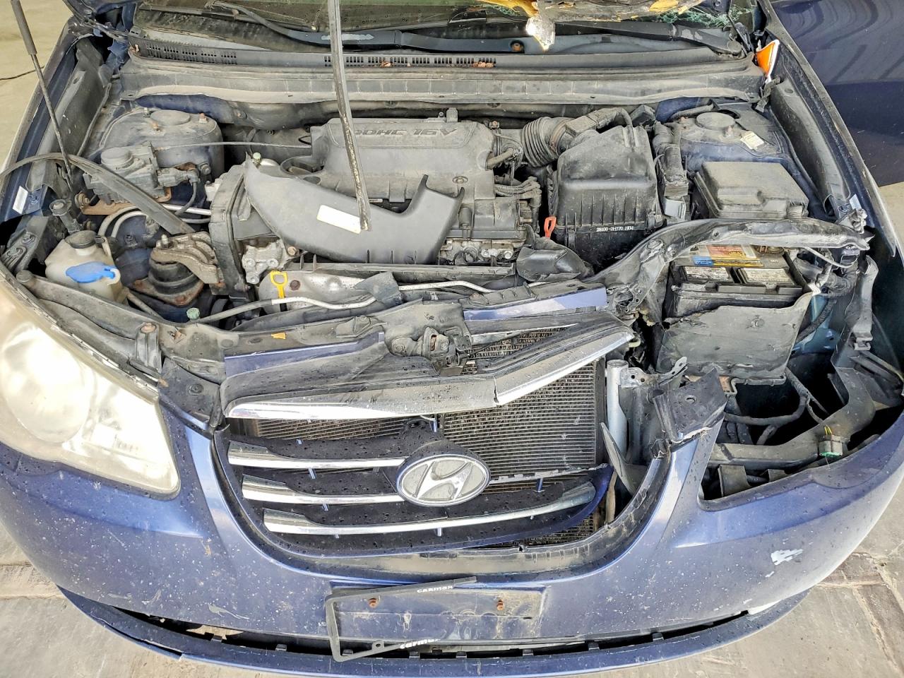 2010 Hyundai Elantra Gls Blue vin: KMHDU4ADXAU066270