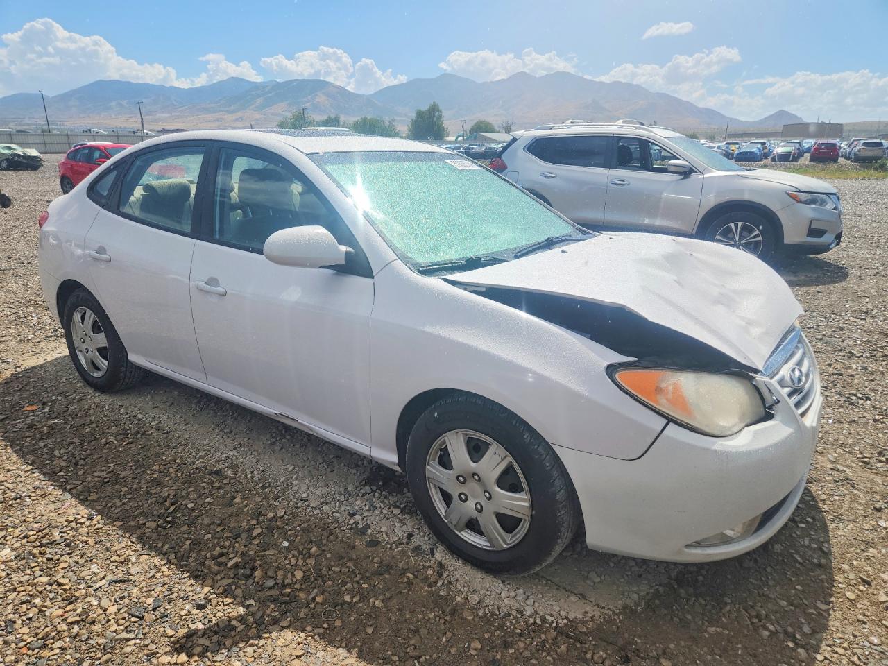2010 Hyundai Elantra Gls White vin: KMHDU4ADXAU099124
