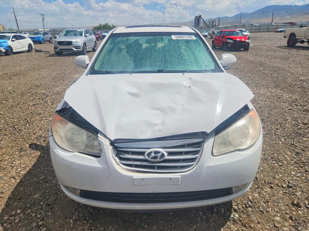 2010 Hyundai Elantra Gls White vin: KMHDU4ADXAU099124