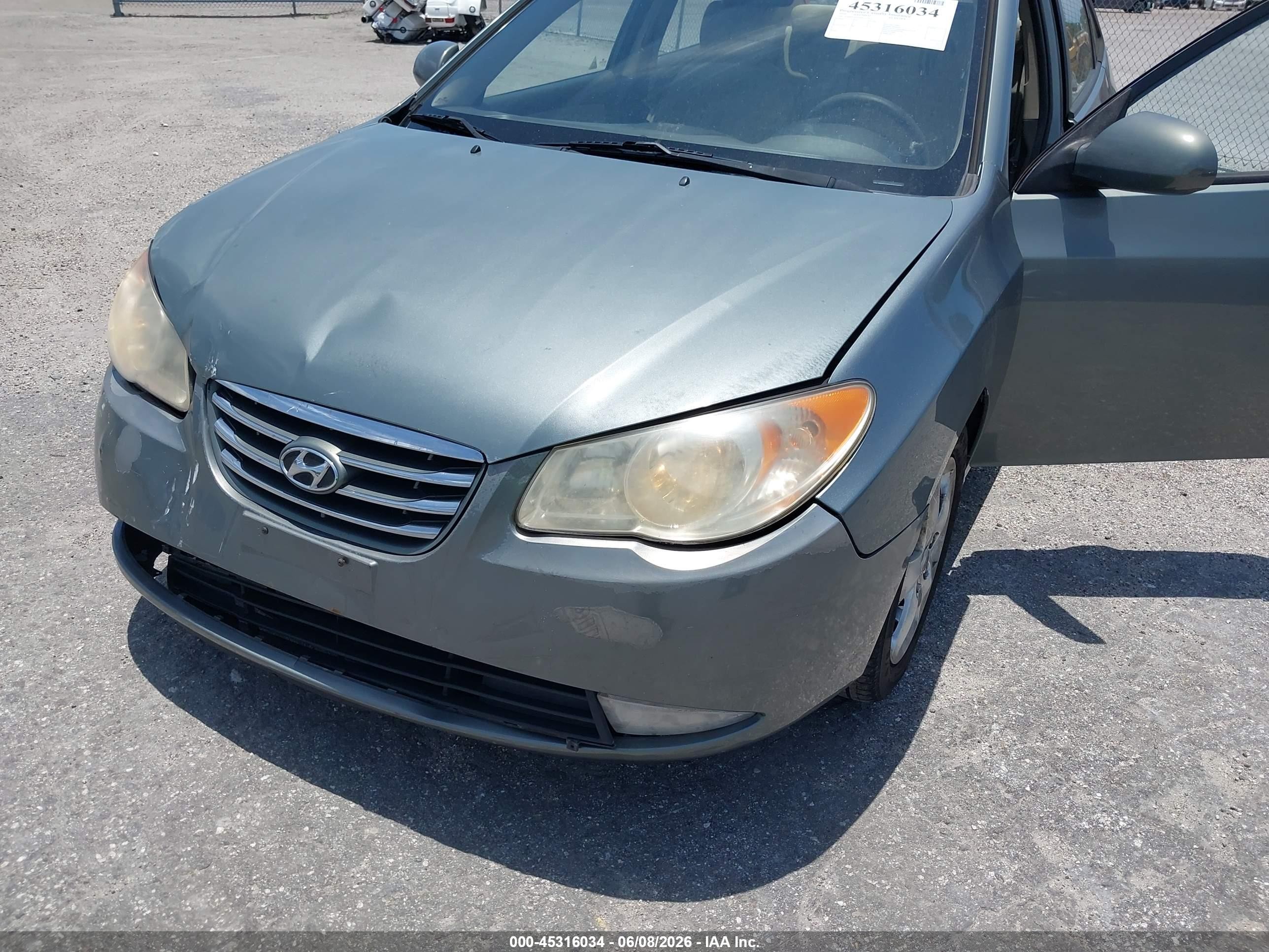 2010 Hyundai Elantra Gls Green vin: KMHDU4ADXAU111031