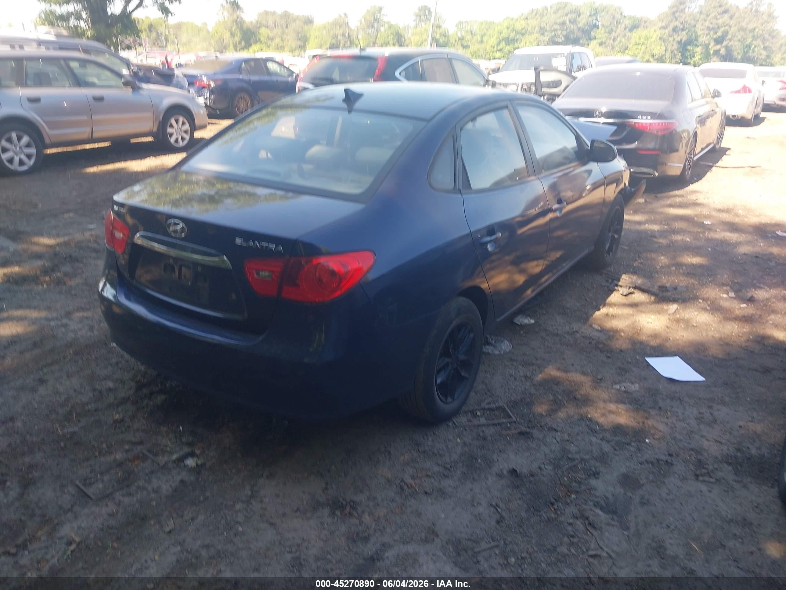 2010 Hyundai Elantra Gls Dark Blue vin: KMHDU4ADXAU112809