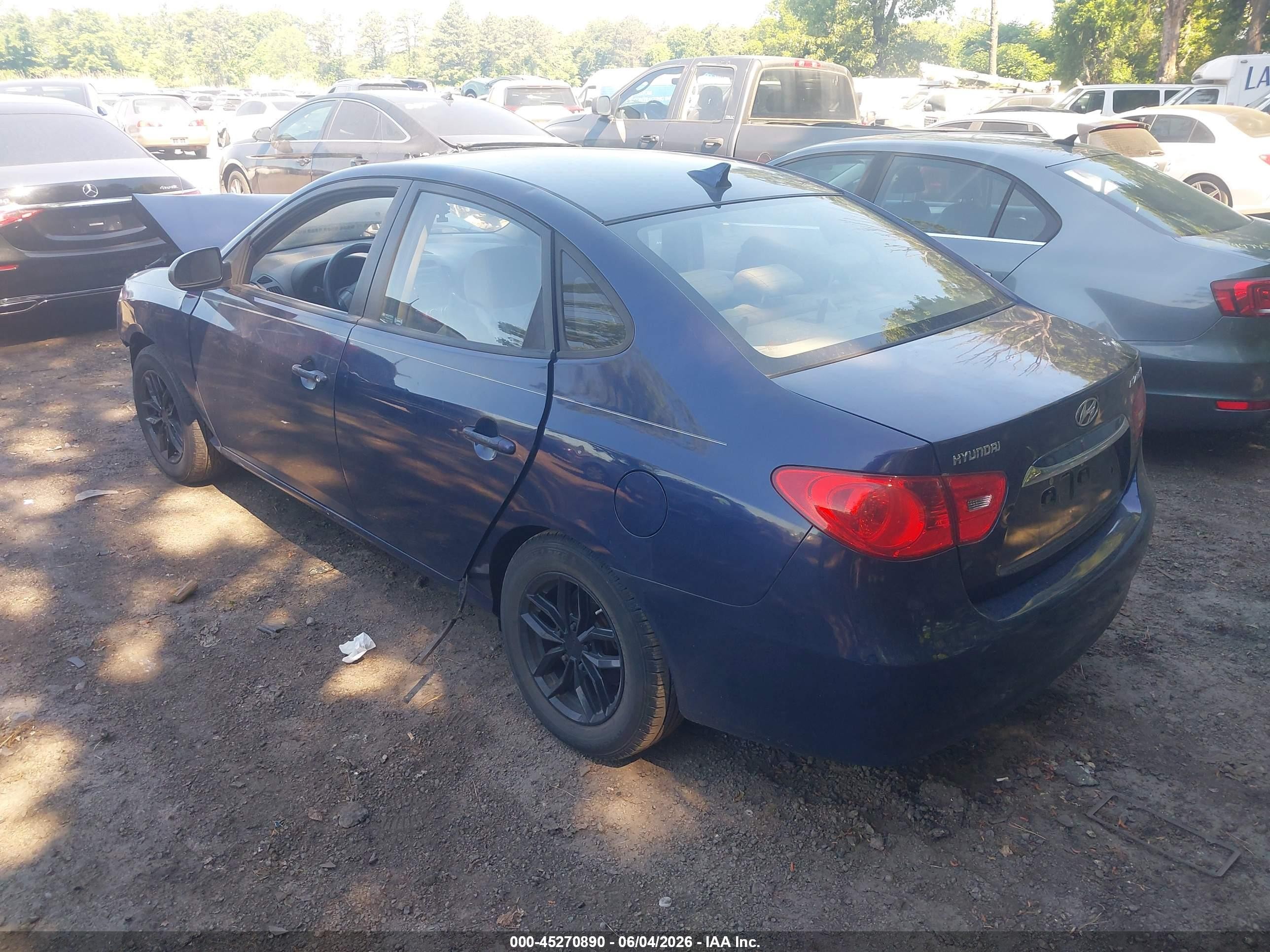 2010 Hyundai Elantra Gls Dark Blue vin: KMHDU4ADXAU112809