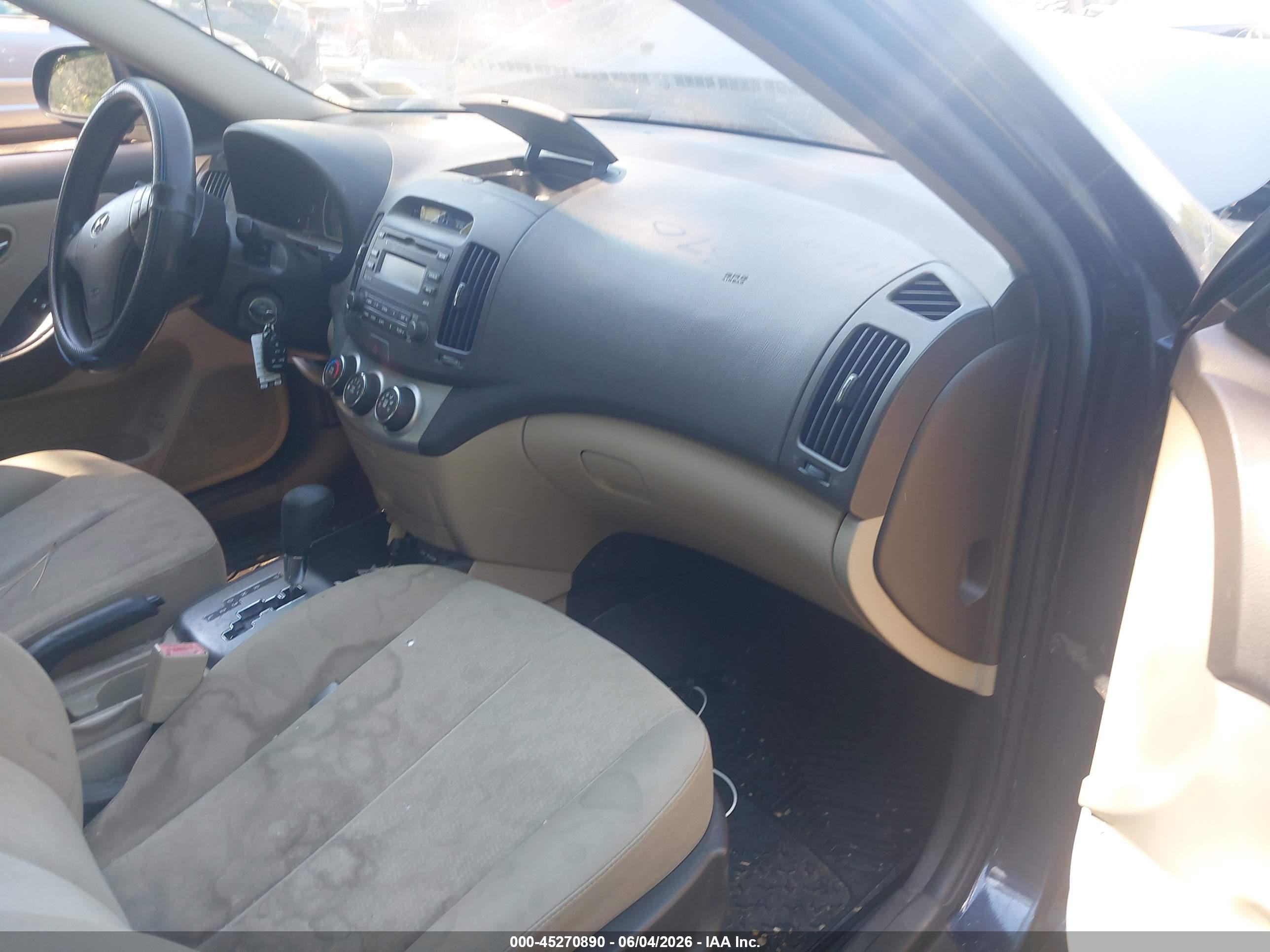 2010 Hyundai Elantra Gls Dark Blue vin: KMHDU4ADXAU112809