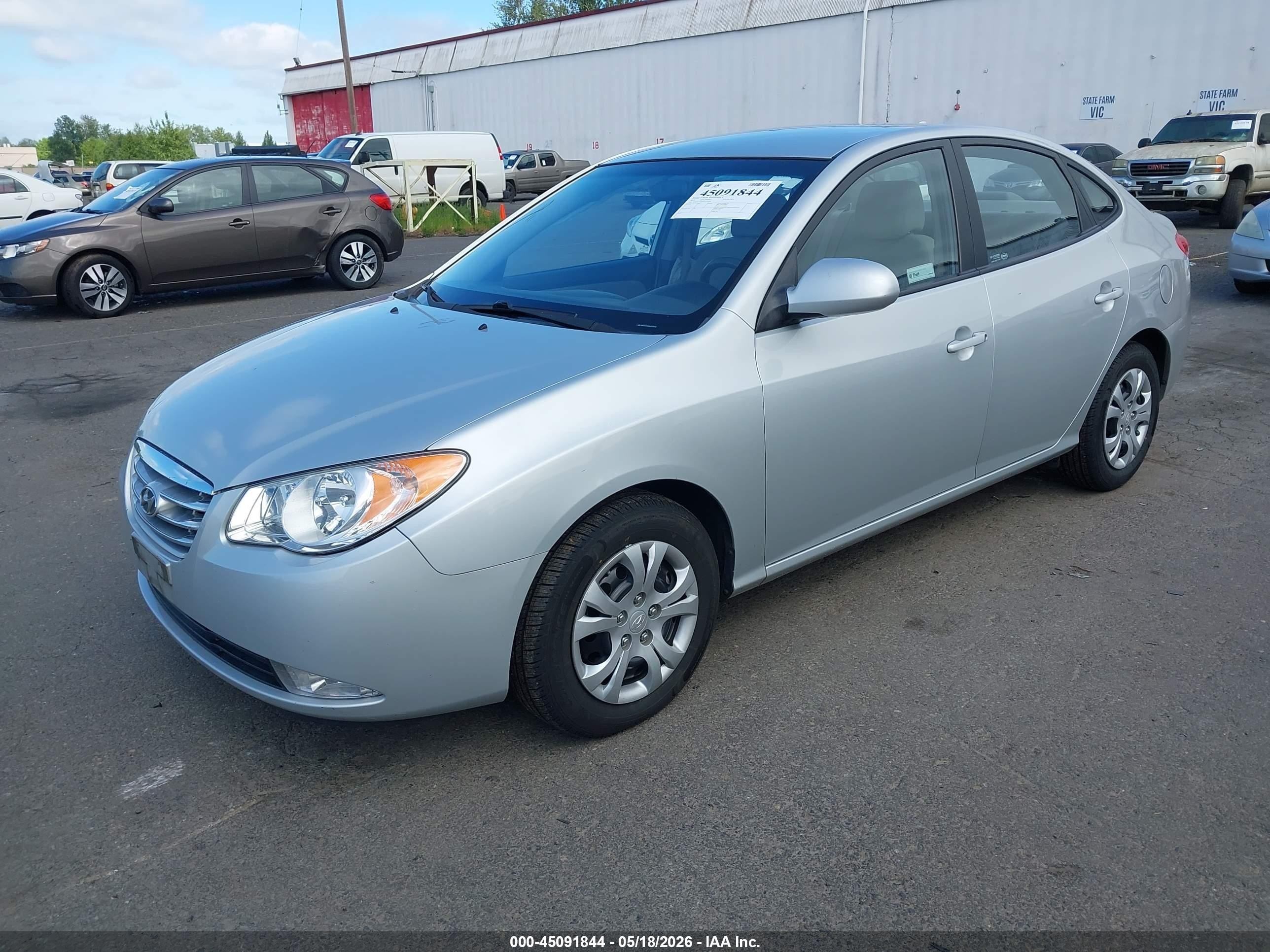2010 Hyundai Elantra Gls Silver vin: KMHDU4ADXAU126645