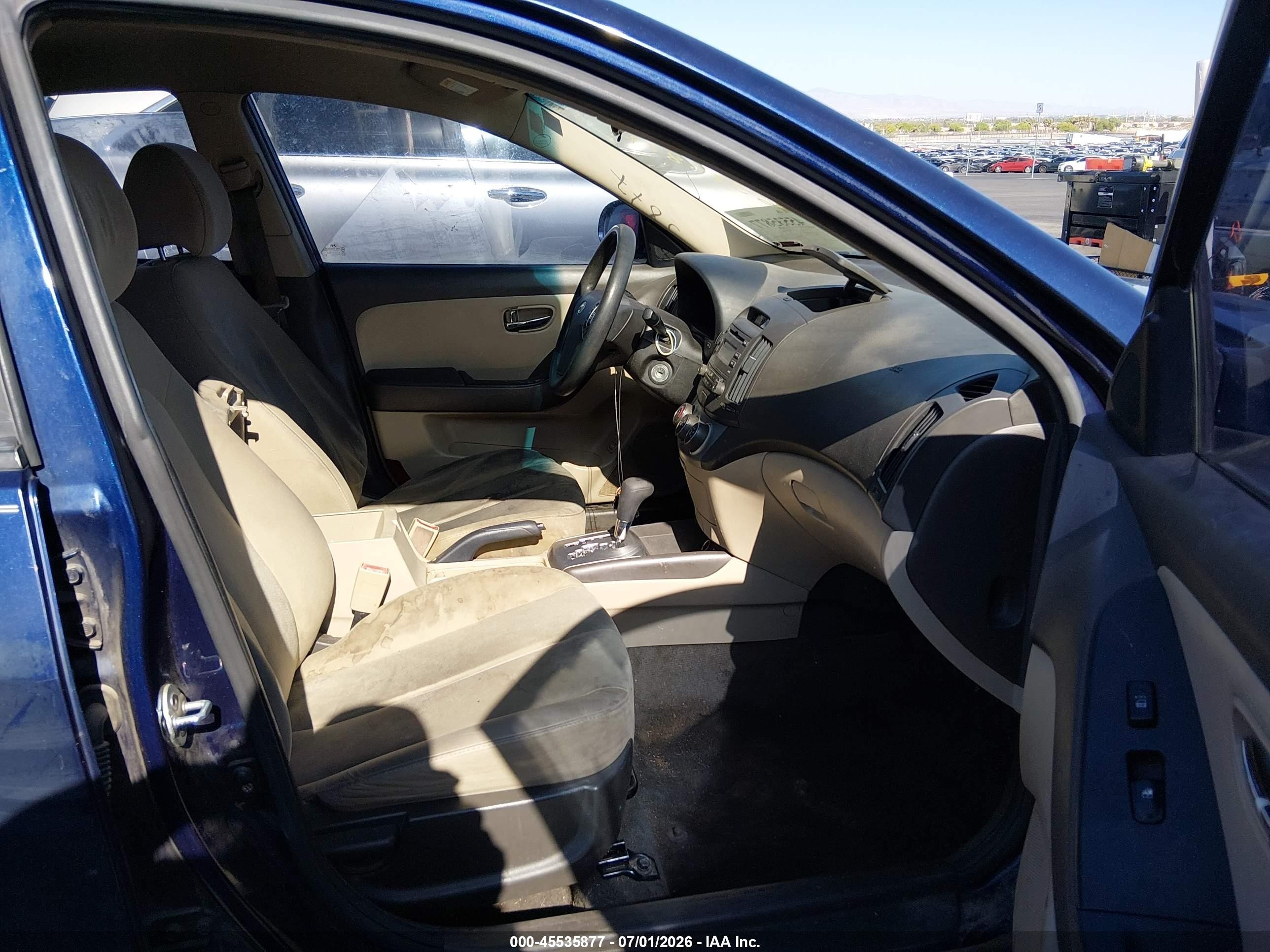 2010 Hyundai Elantra Gls Синий vin: KMHDU4ADXAU142652