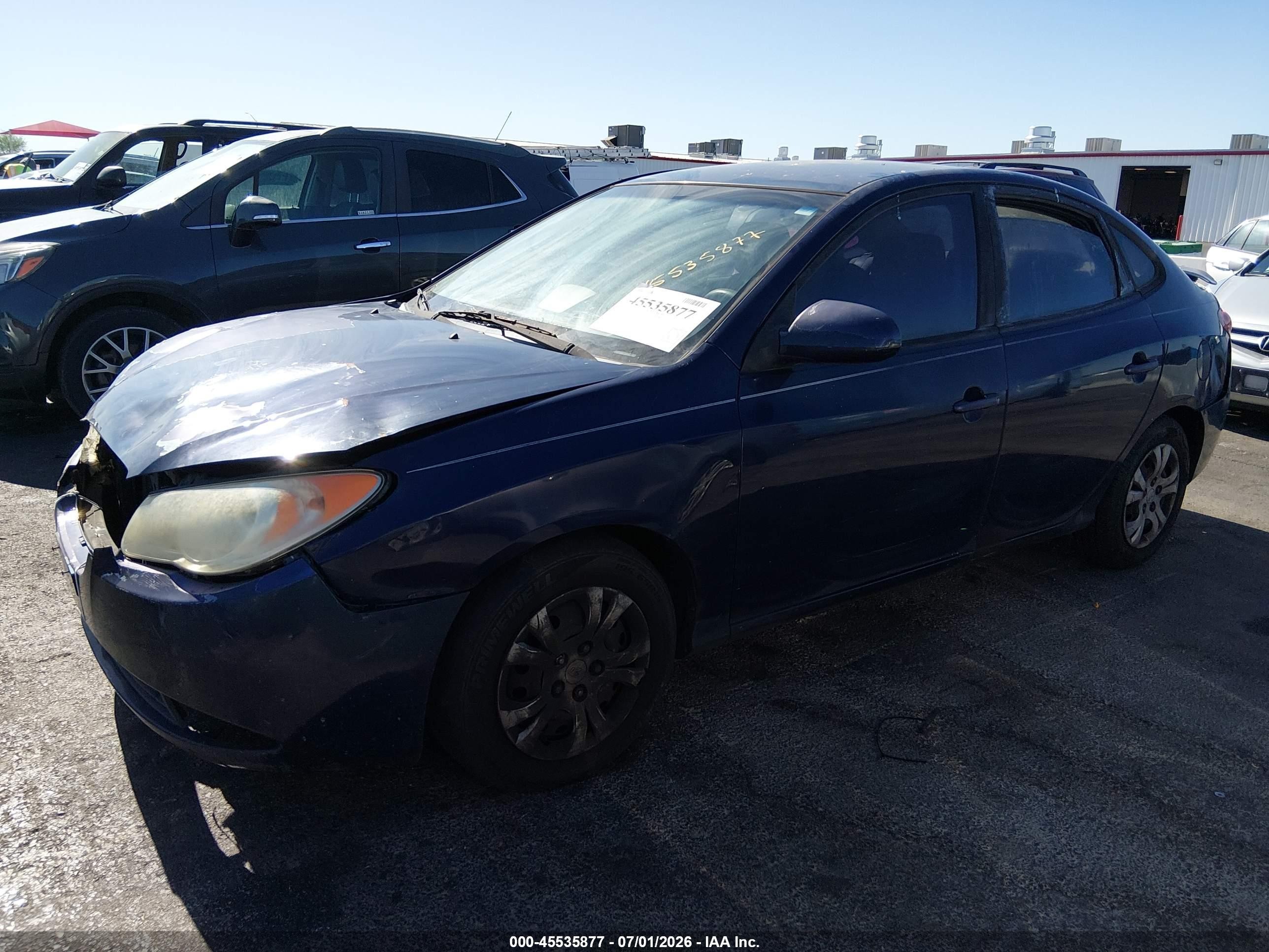 2010 Hyundai Elantra Gls Синий vin: KMHDU4ADXAU142652