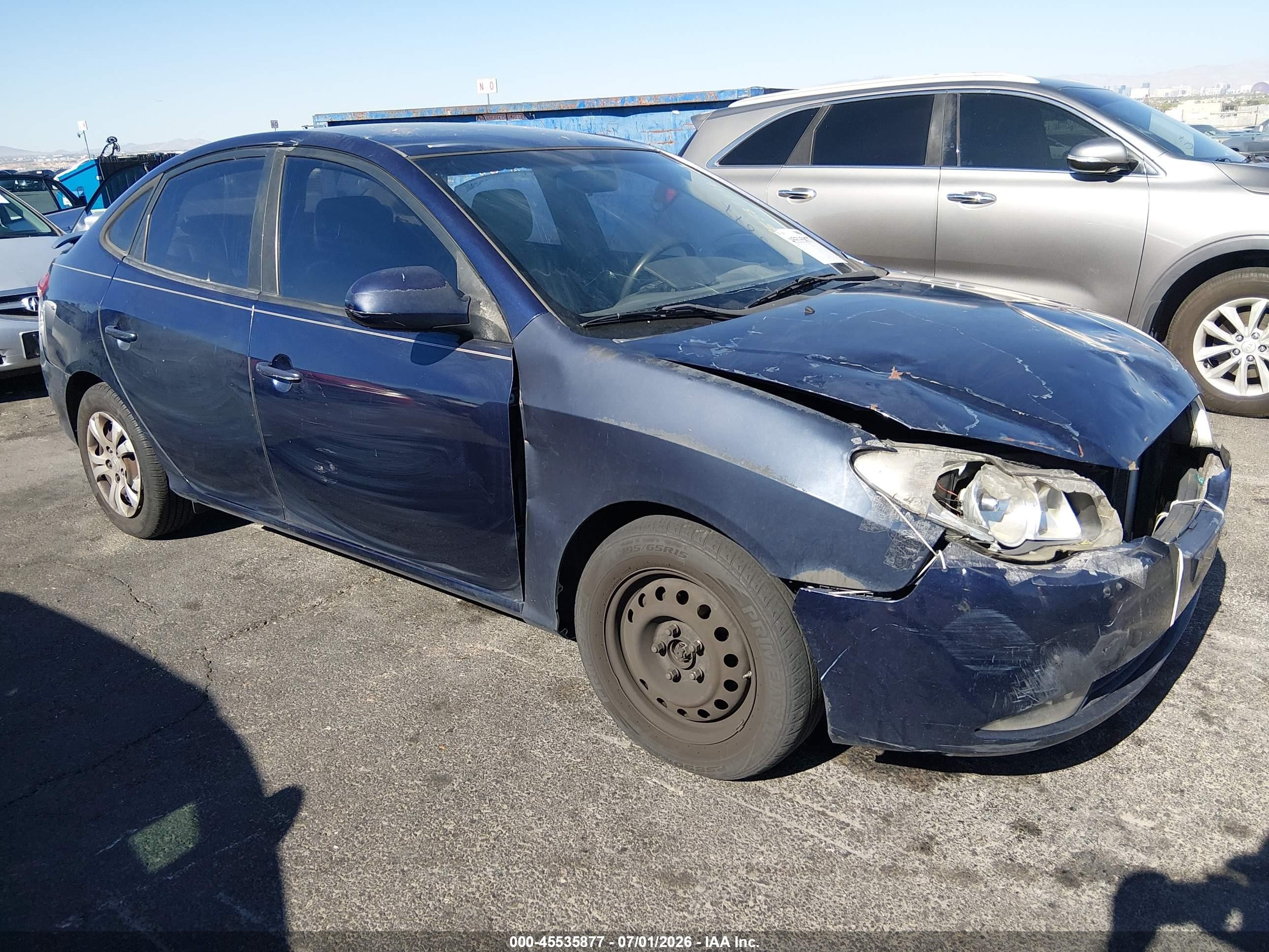 2010 Hyundai Elantra Gls Blue vin: KMHDU4ADXAU142652