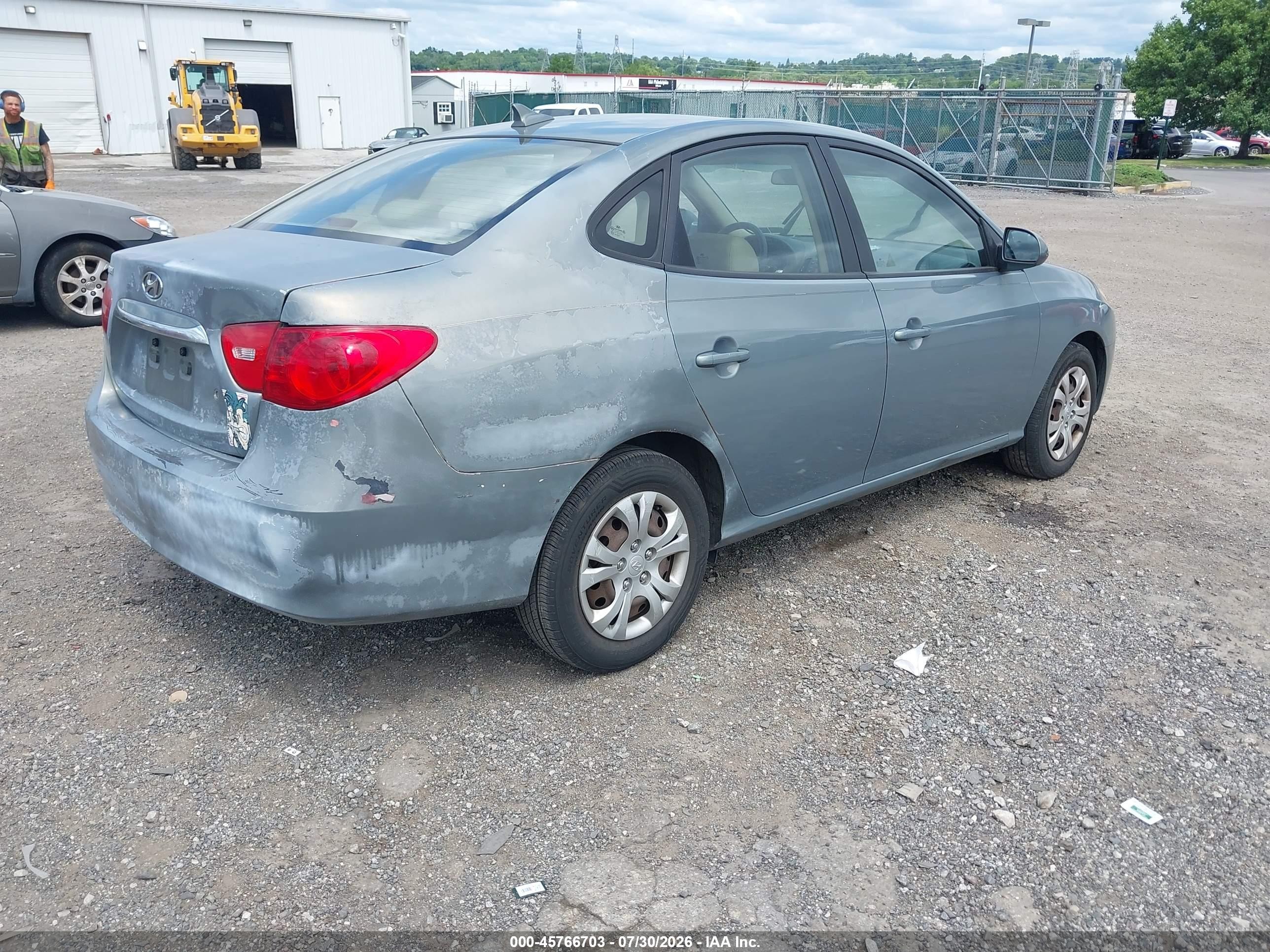 2010 Hyundai Elantra Gls Gray vin: KMHDU4ADXAU144014