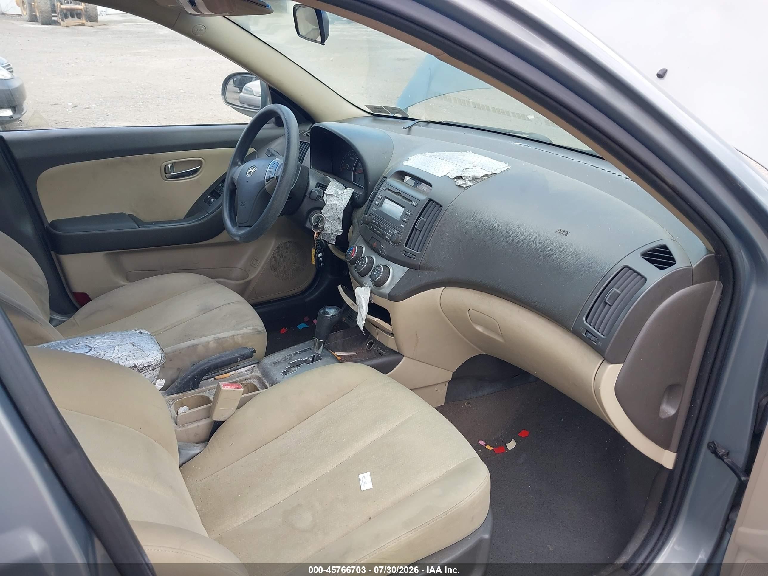 2010 Hyundai Elantra Gls Gray vin: KMHDU4ADXAU144014